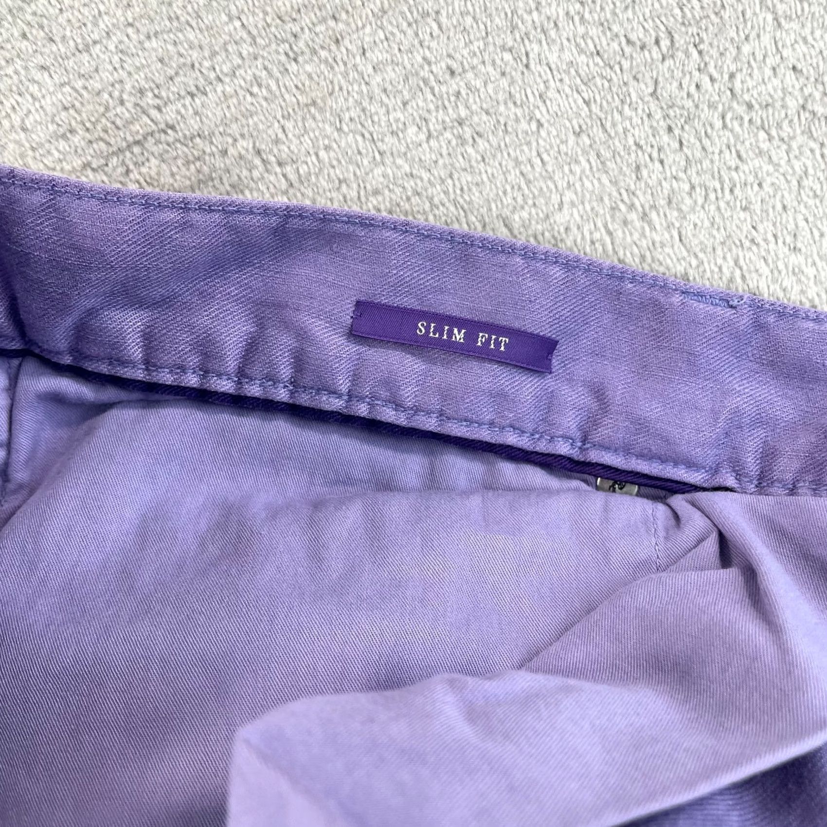 Ralph Lauren Ralph Lauren Purple Label Jeans Men 40x32 Slim Fit Linen Blend Purple NWT 5-Pocket Denim < 40-32> Stretch Logo Straight Size US 40 / EU 56 - 5 Thumbnail