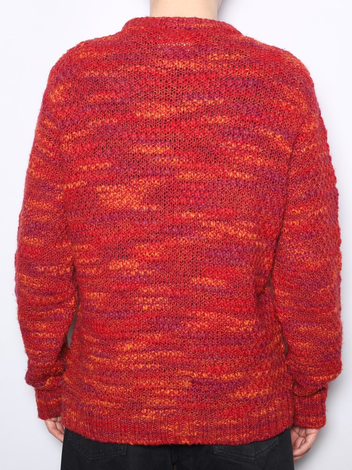 Folk Folk Acrylic Wool Sweater Orange Red Knit Size US L / EU 52-54 / 3 - 3 Thumbnail