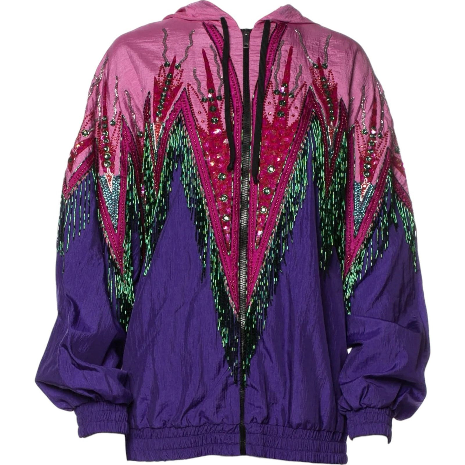 Gucci GUCCI Embellished Printed Hood Bomber Jacket w/ Tags, Medium Size M / US 6-8 / IT 42-44 - 1 Thumbnail