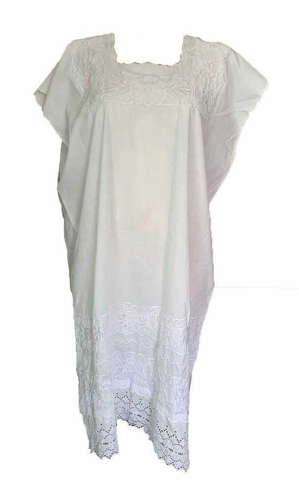 Designer Pre Owned White Hand Made Dress L Size L / US 10 / IT 46 - 1 Thumbnail