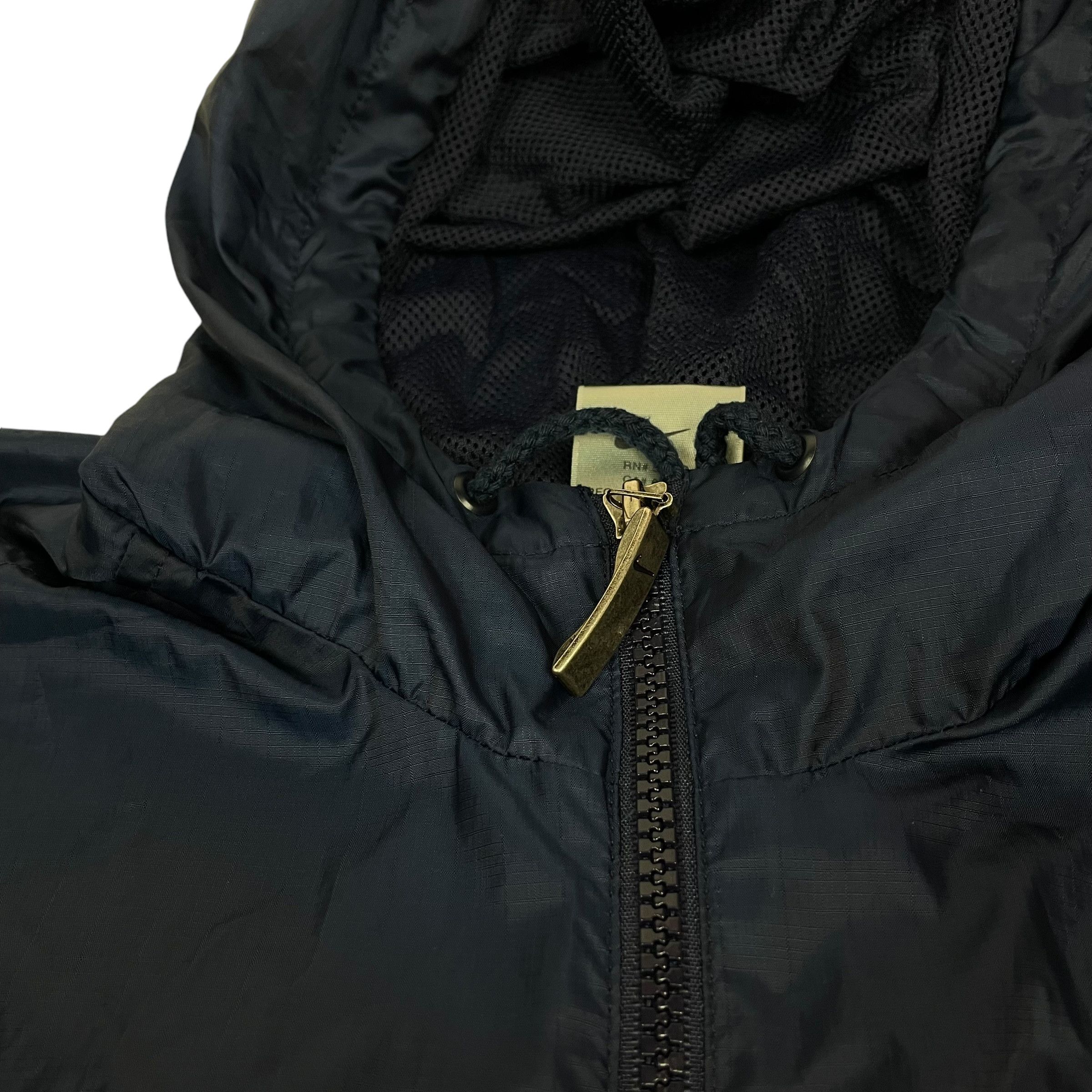 Nike × Vintage Nike Men's Navy Hooded Full Zip Windbreaker Jacket Medium Size US M / EU 48-50 / 2 - 3 Thumbnail