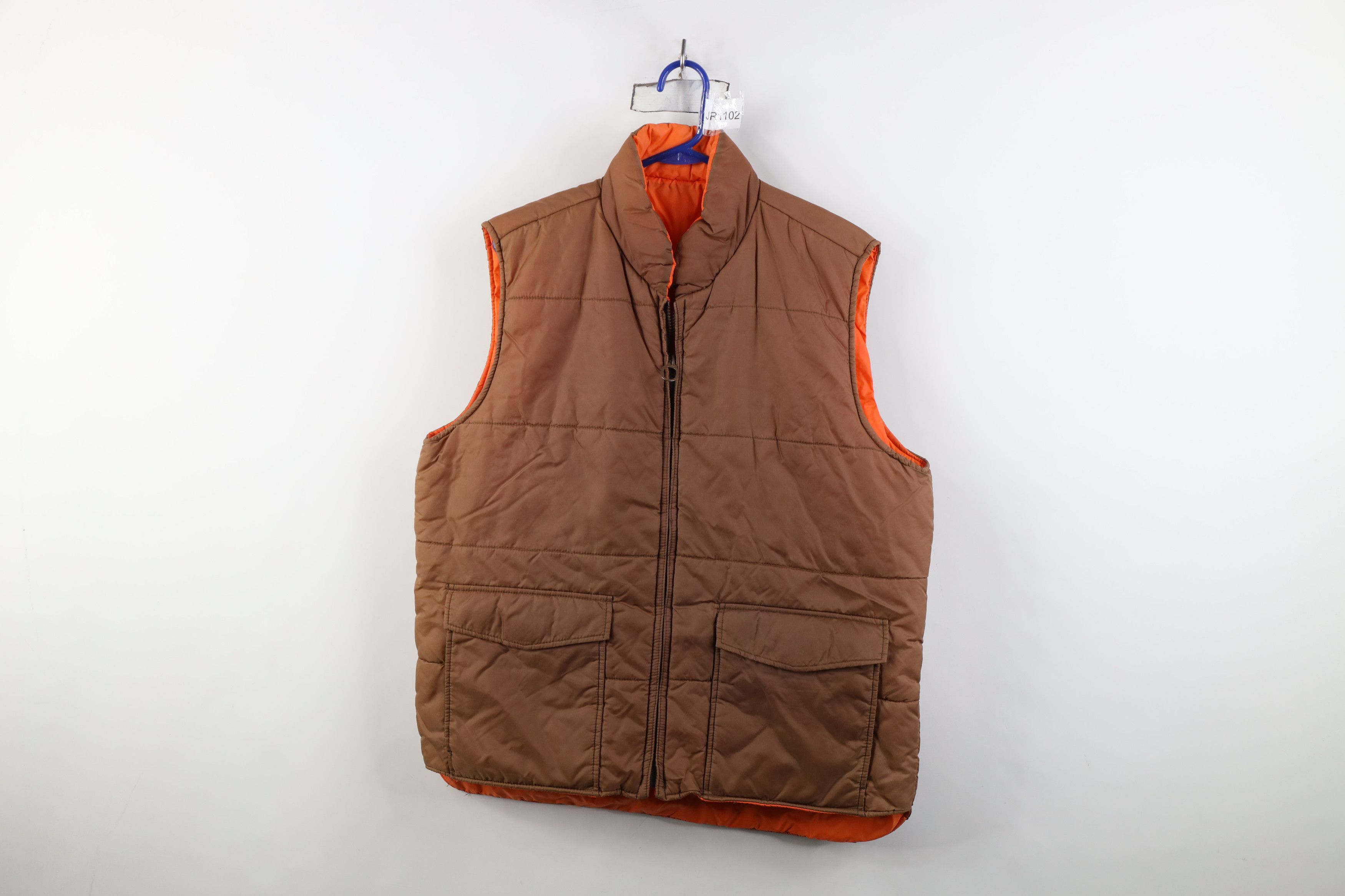 Vintage Vintage 70s Streetwear Reversible Puffer Vest Jacket Size US L / EU 52-54 / 3 - 1 Thumbnail