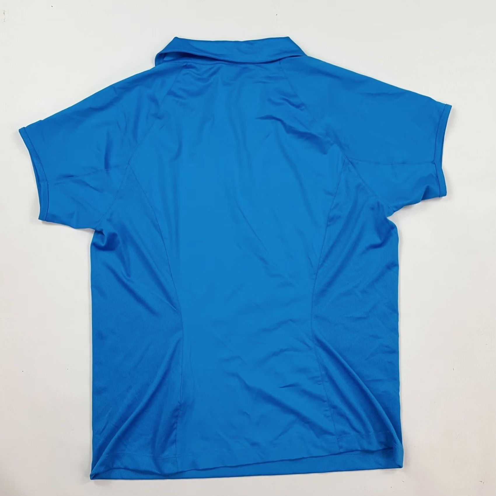 Nike VINTAGE Nike Golf Blue Polyester Women's Large Athletic Collared T Shirt Top Size L / US 10 / IT 46 - 7 Thumbnail