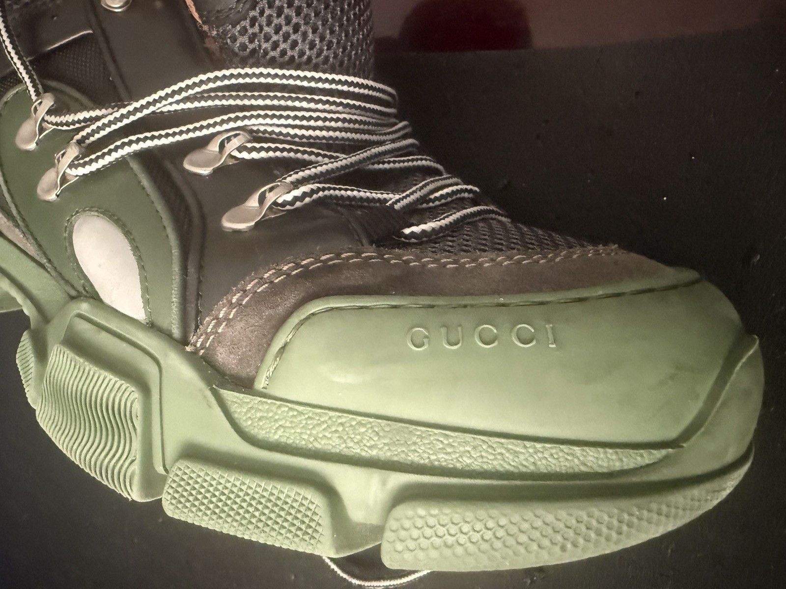 Gucci Flashtrek SEGA Green Sneaker US Size 9.5 Size US 9.5 / EU 42-43 - 8 Thumbnail