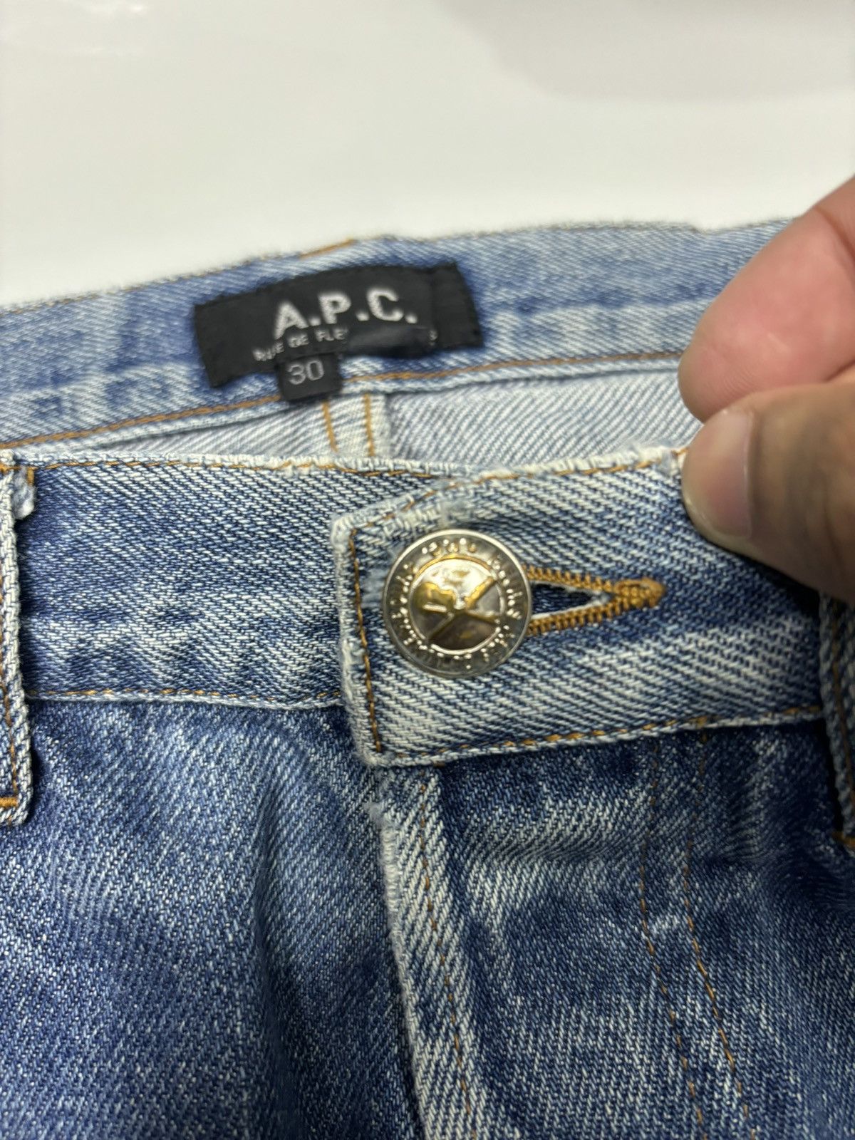 A.P.C. 🔥APC SELVEDGE DISTRESSED DENIM JEANS Size US 29 - 7 Thumbnail