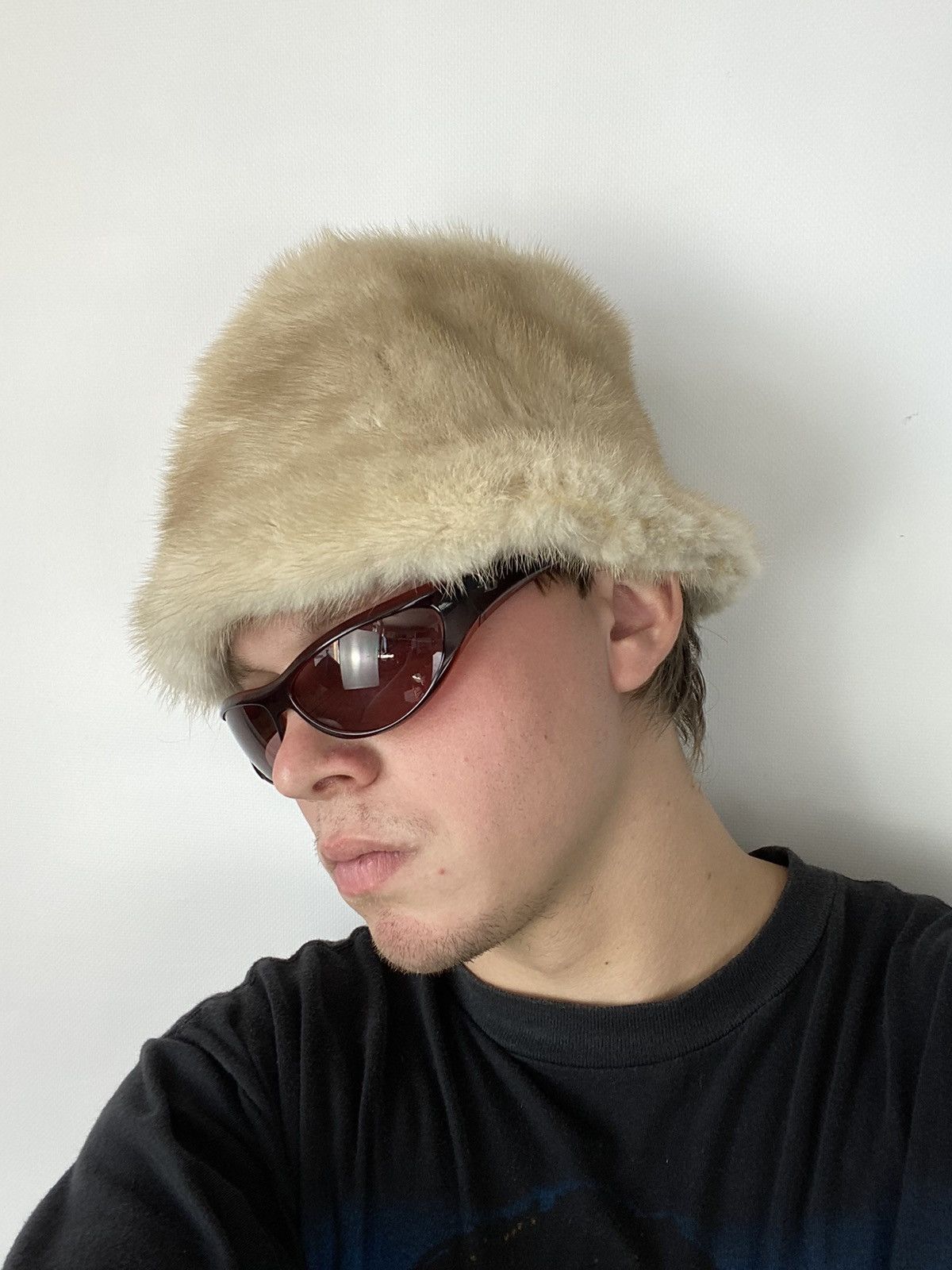 Hysteric Glamour × Japanese Brand Y2K Panama Vintage Fuzzy Hat Mohair Ushanka Beauty Beast Size ONE SIZE - 1 Thumbnail
