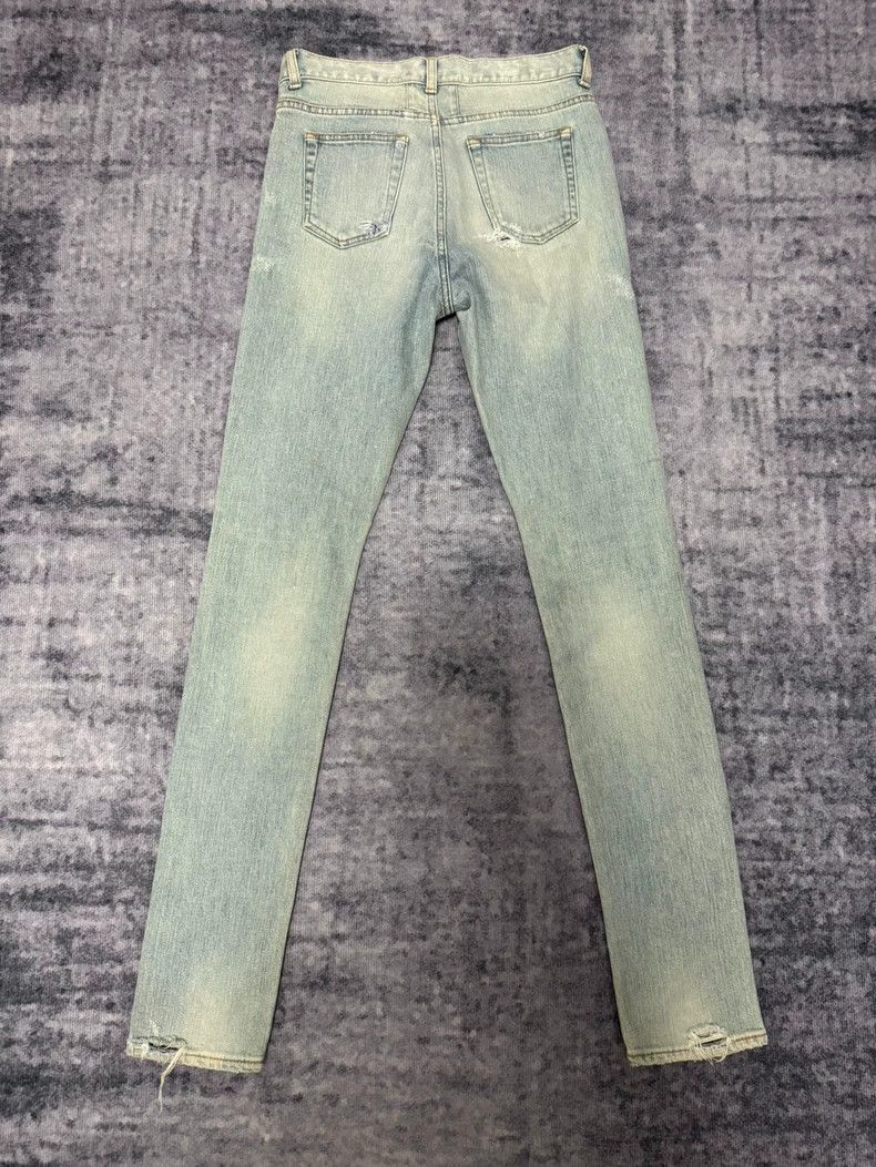 Saint Laurent Paris Saint Laurent Paris Saint Laurent Light Blue Distressed Je Size US 27 - 2 Thumbnail