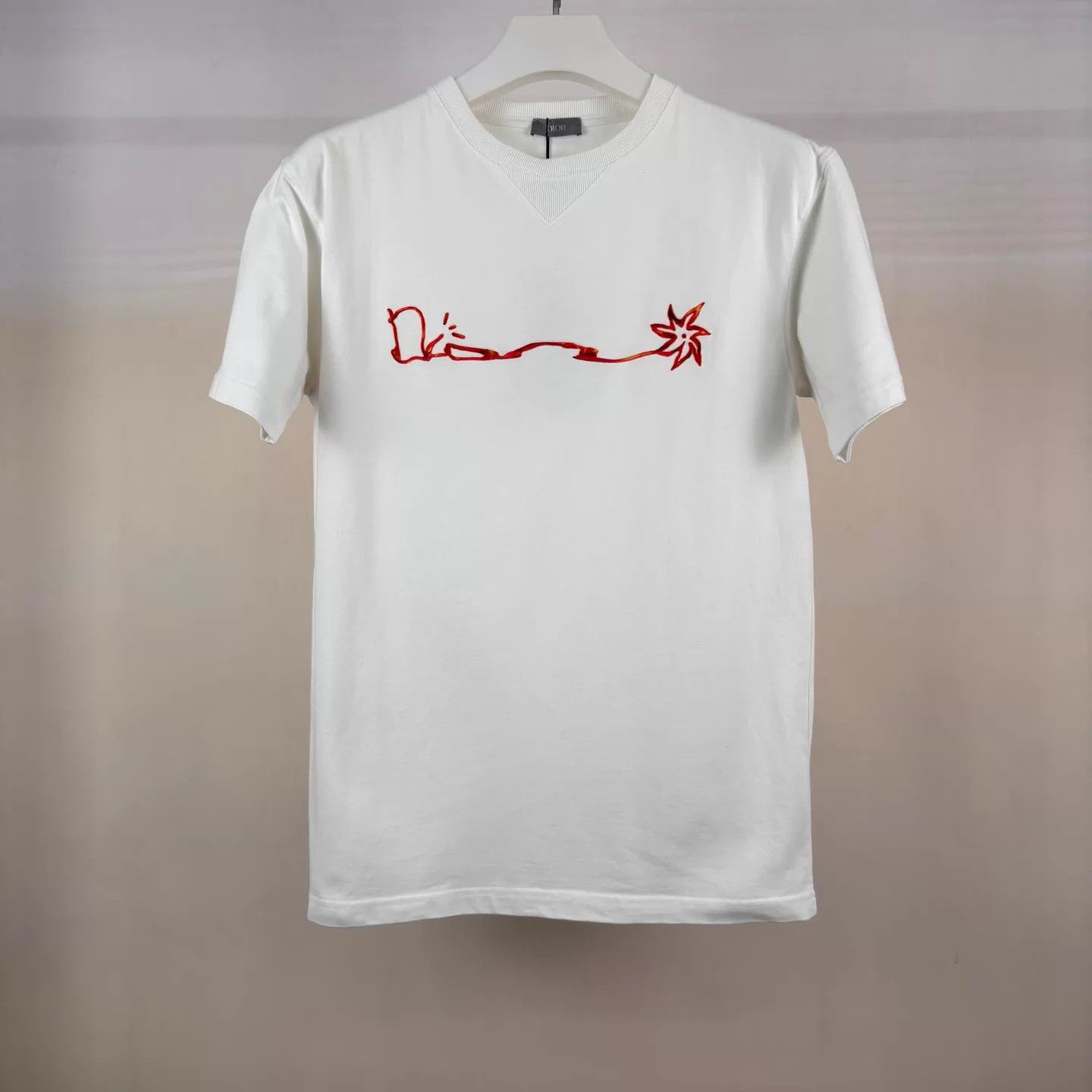 Dior Dior 'Late Night Paris' Red Cotton SS Tee | Grailed