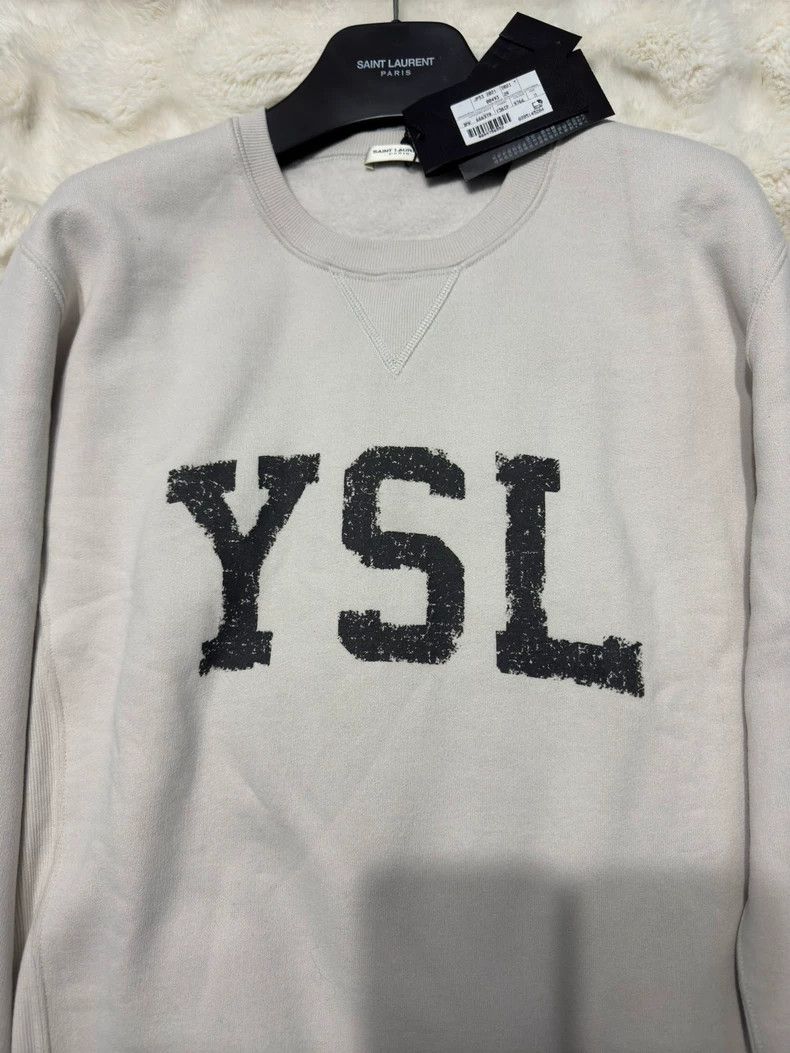 Yves Saint Laurent saint laurent Logo sweatshirt 2501-Nextarrow Size US M / EU 48-50 / 2 - 4 Thumbnail