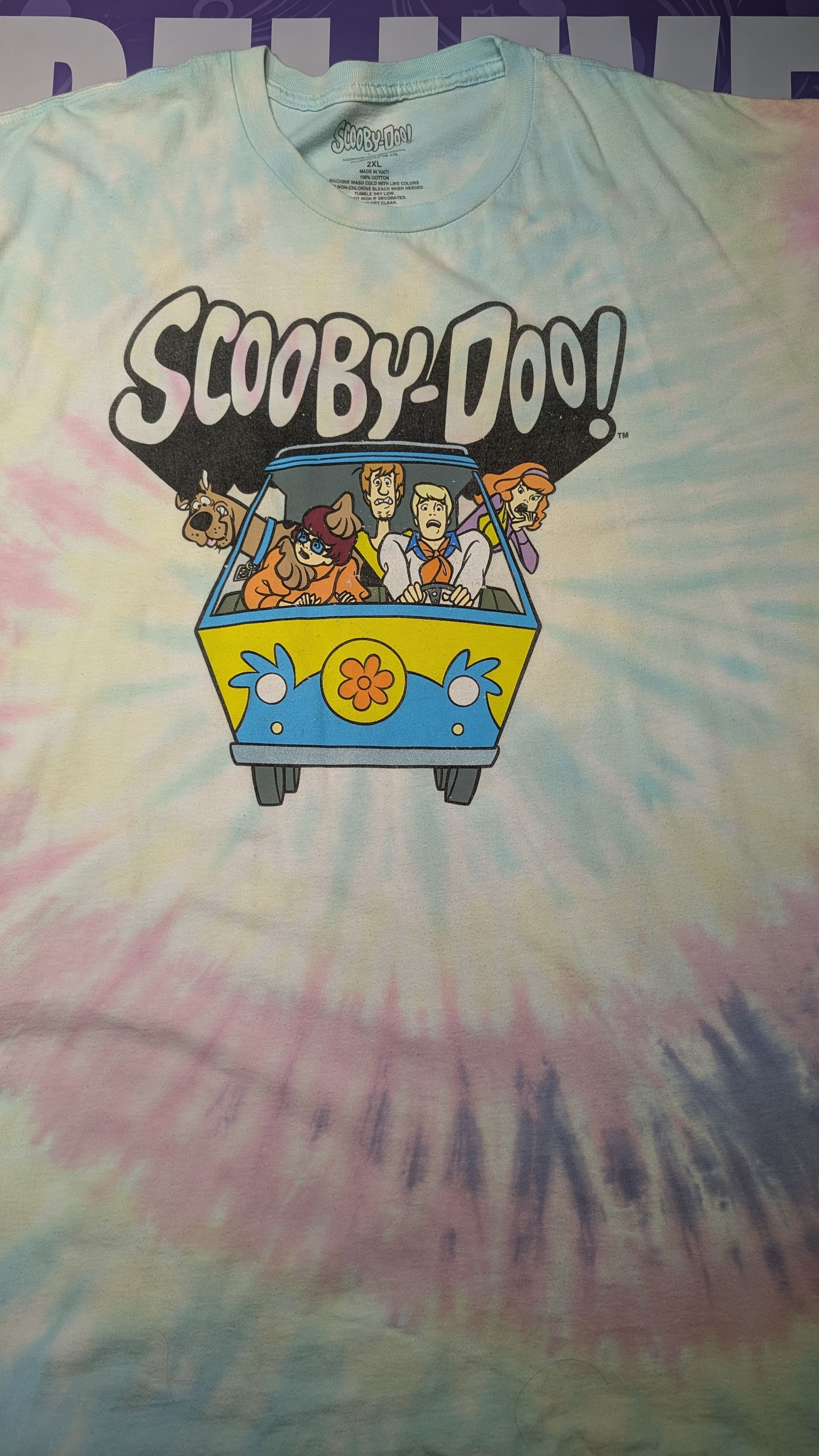 Vintage Old School Vintage Scooby Doo Tie Dye T-Shirt Size US XXL / EU 58 / 5 - 1 Thumbnail