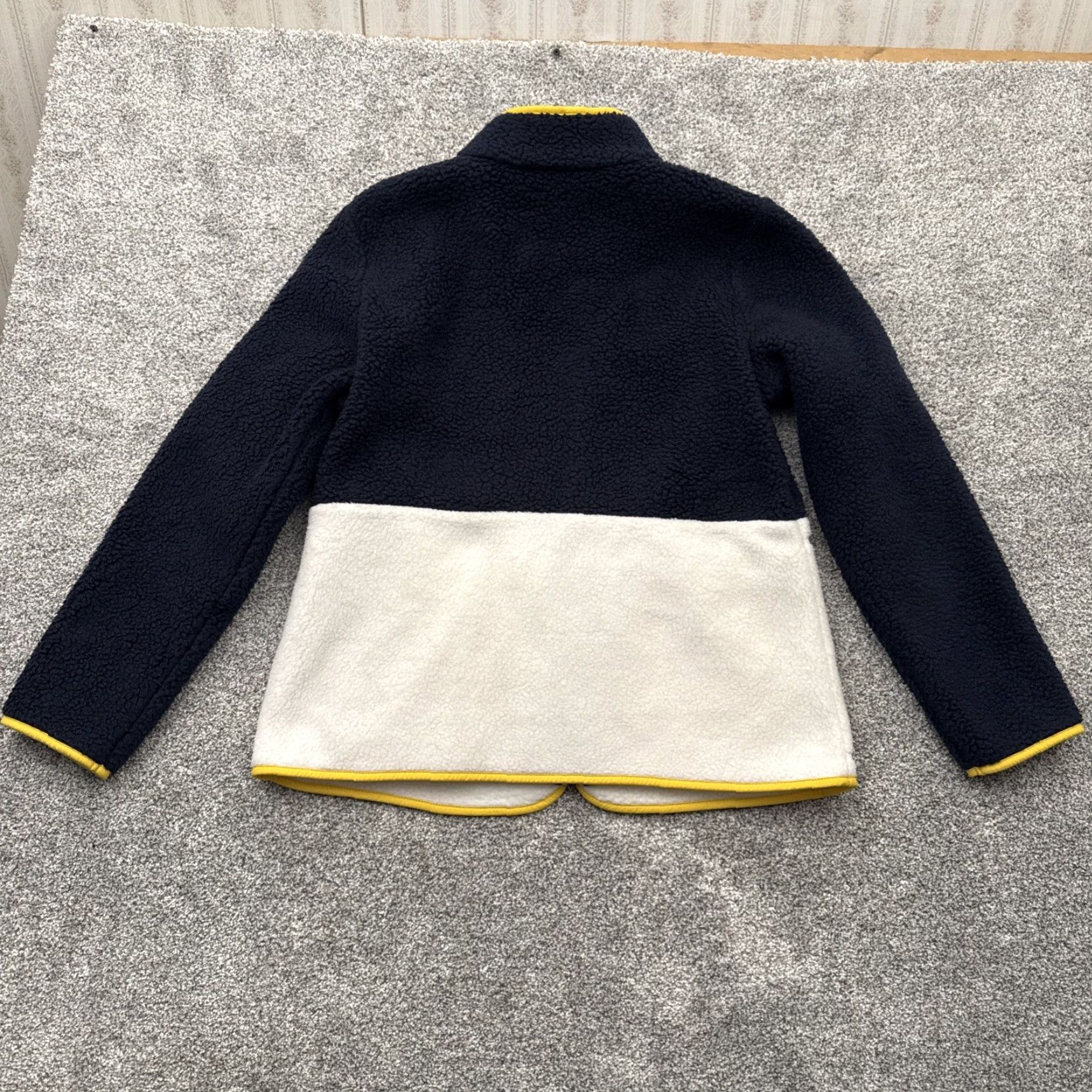 Talbots Talbots Fleece Jacket Womens Large Preppy Colorblock Minimalist Cozy Full Zip Pockets Multicolor 100% Polyester Regular Fit Modern Outdoor Casual Size L / US 10 / IT 46 - 8 Thumbnail