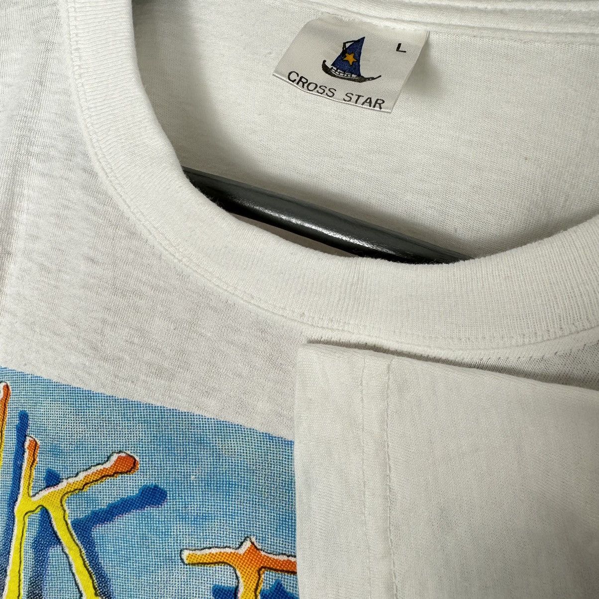 Band Tees Vintage Mid 90s Pink Floyd Rare Euro Print White T Shirt Size US L / EU 52-54 / 3 - 3 Thumbnail