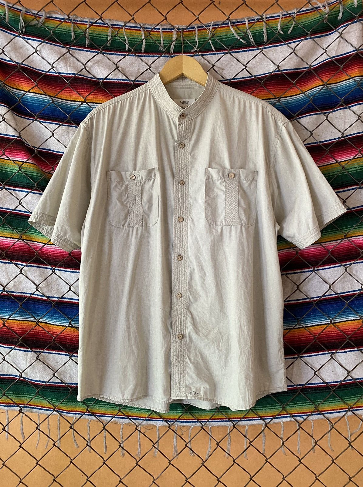 Japanese Brand × Yohji Yamamoto Y’sacsny ‘Yohji Yamamoto’ collar shanghai shirt Size US L / EU 52-54 / 3 - 1 Thumbnail