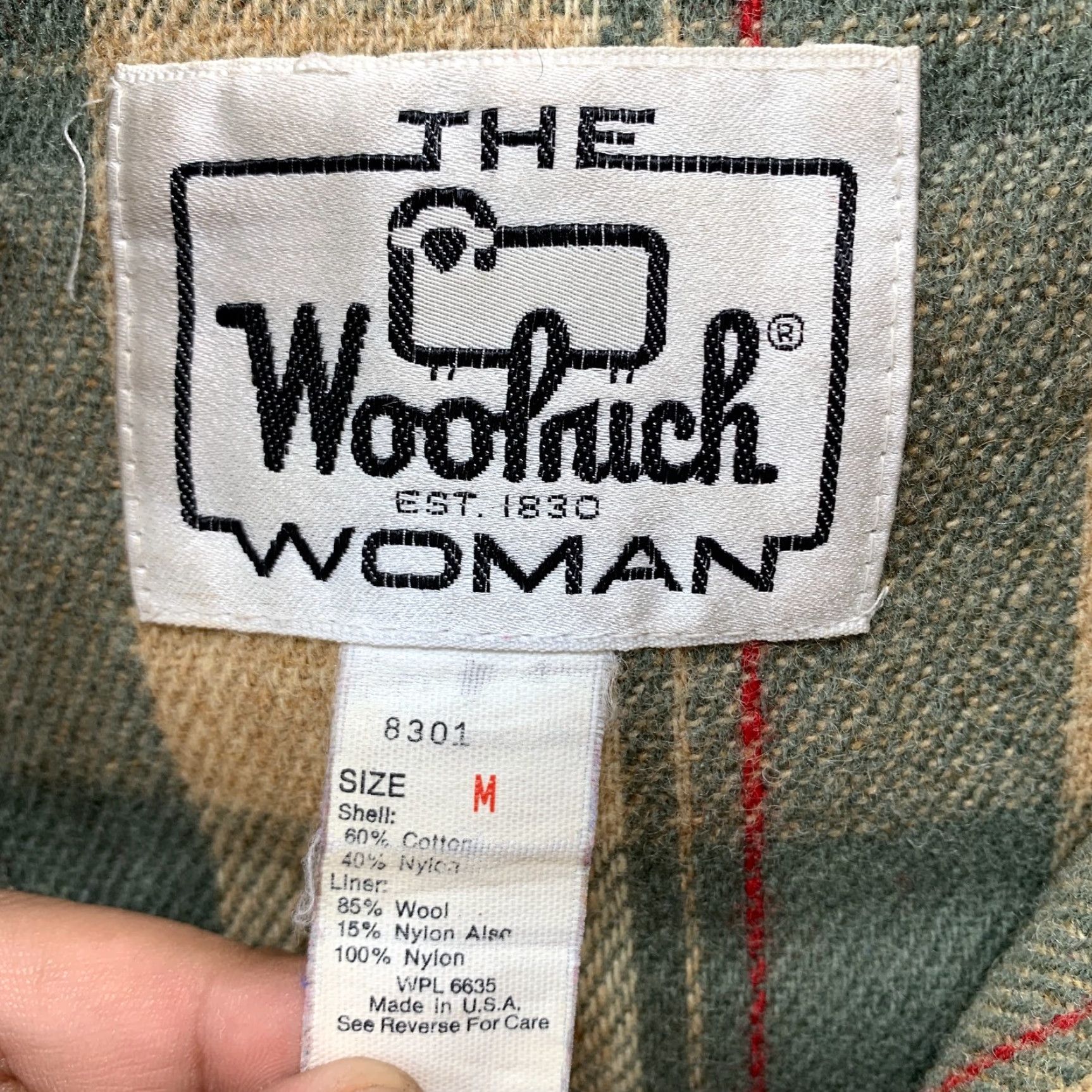 Vintage Vintage Woolrich Women's Coat Medium Brown Hooded Parka USA 22x28 Wool Lined Size M / US 6-8 / IT 42-44 - 2 Thumbnail