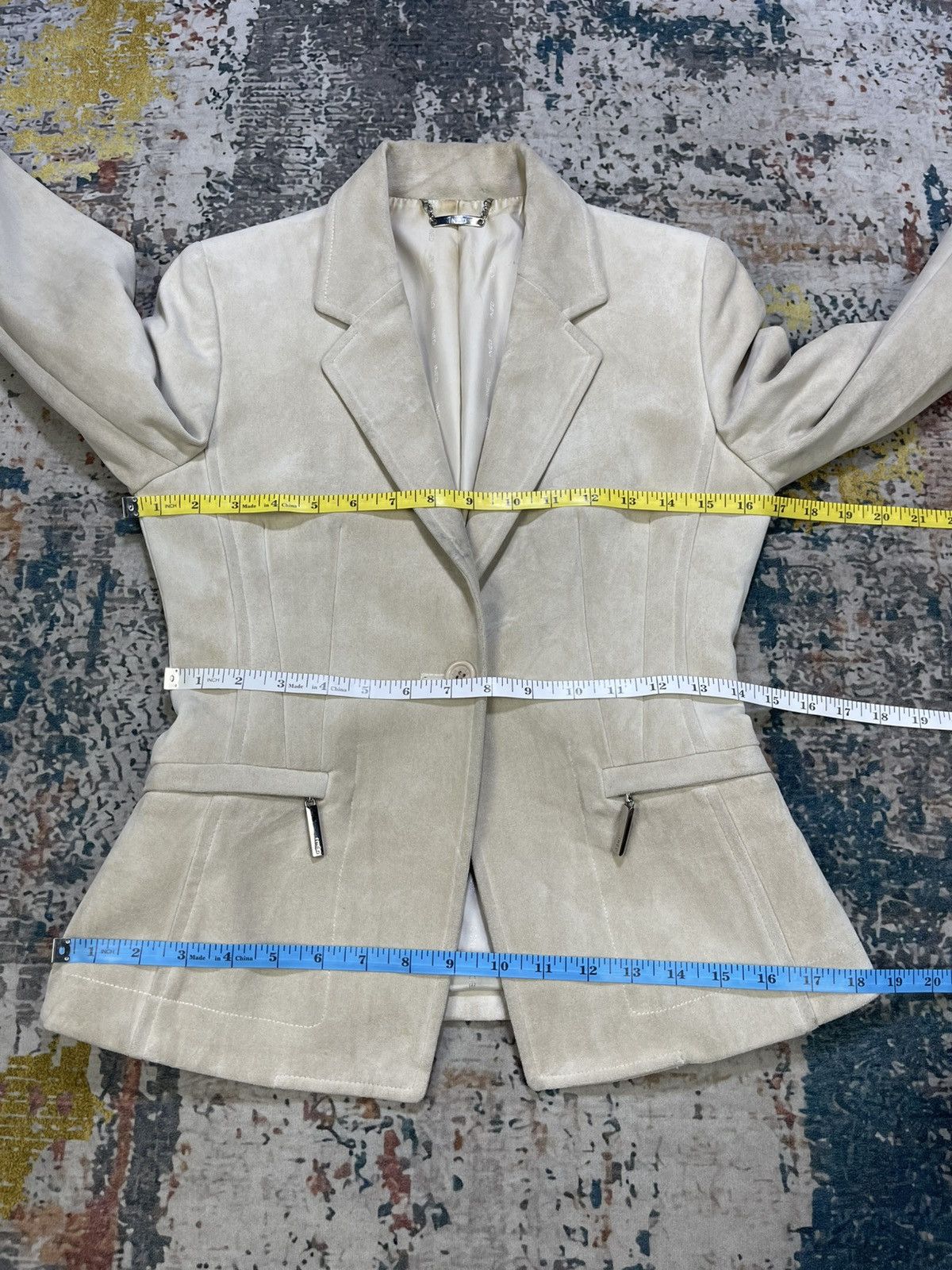 Yohji Yamamoto Yohji Yamamoto Ined Velour Greige Jacket Size S / US 4 / IT 40 - 7 Thumbnail