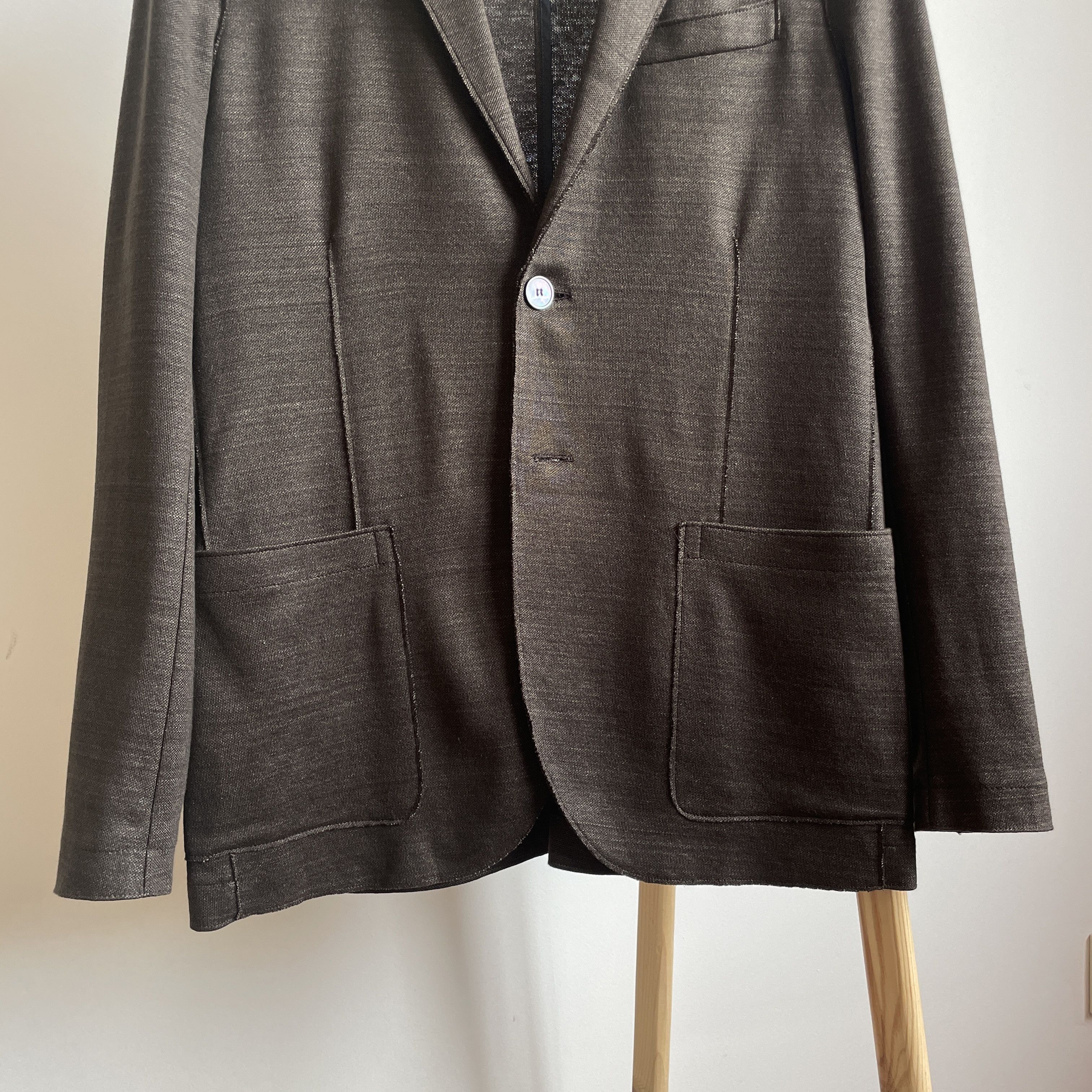 Harris Wharf London Harris Wharf London Linen/Cotton Unstructured Blazer Size 36R - 5 Thumbnail