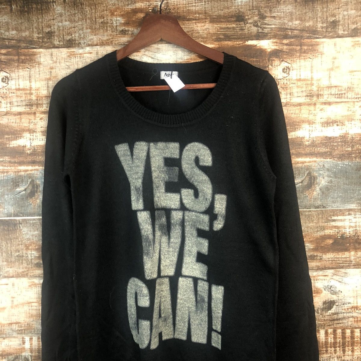 Homespun Knitwear × Japanese Brand DLL Agas Black Knitwear #C544 Size S / US 4 / IT 40 - 2 Thumbnail