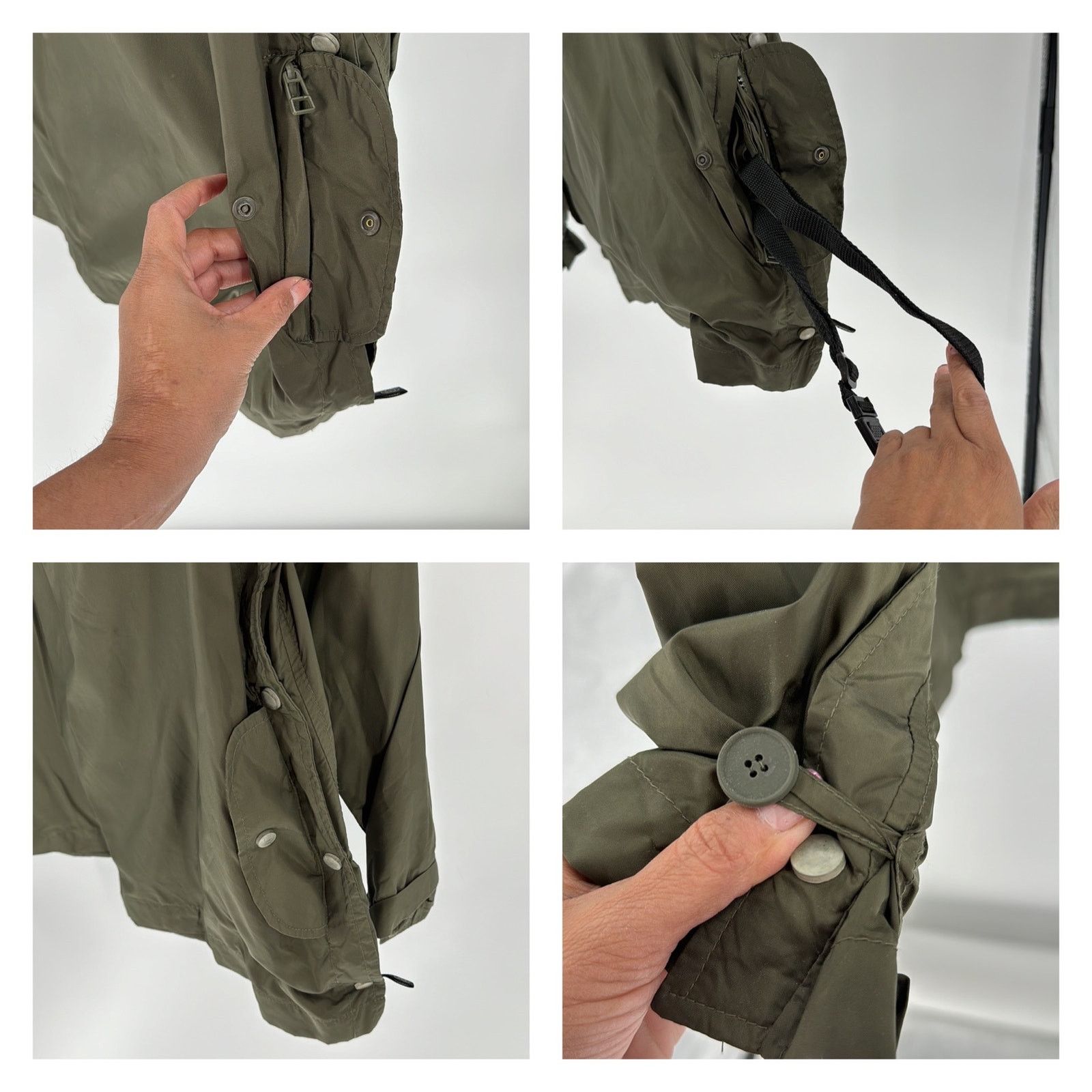 Express EXPRESS World Brand 90s Windbreaker green Hooded Nylon Size US L / EU 52-54 / 3 - 8 Thumbnail