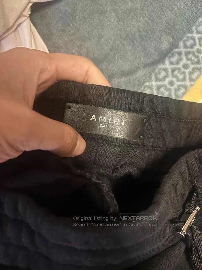 Amiri Amiri Black ripped patchwork leather sweatpants Size US 36 / EU 52 - 2 Thumbnail