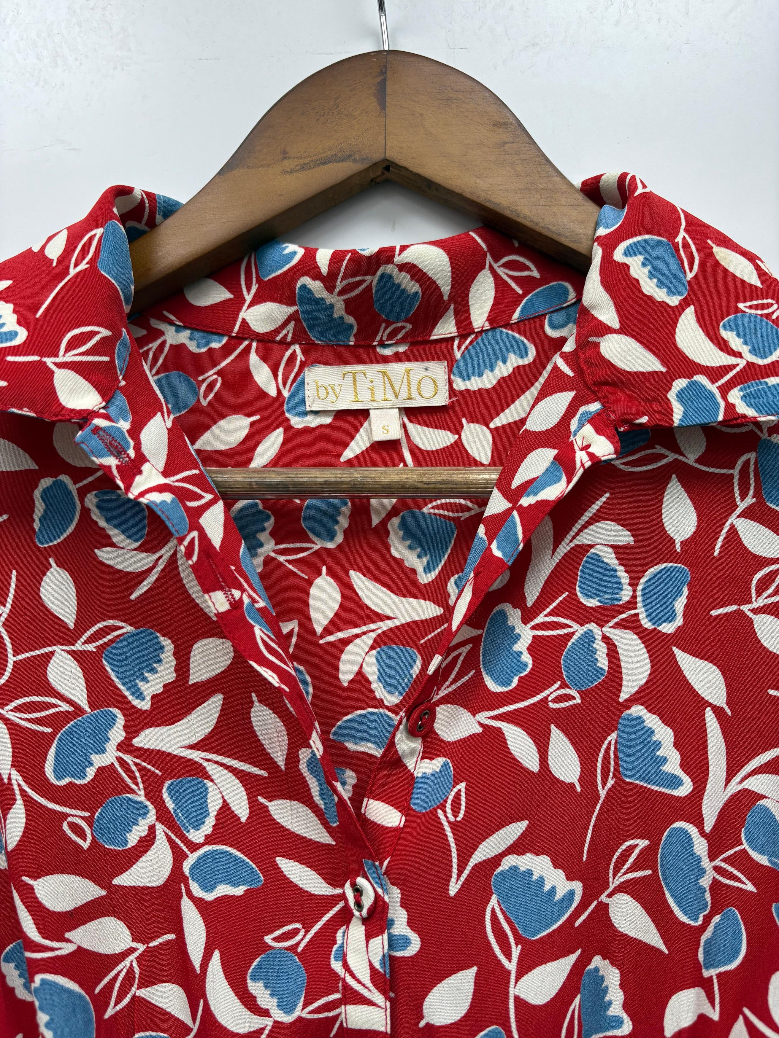 Other By Timo V-Neck Half Sleeves Printed Short Dress Size S / US 4 / IT 40 - 1 Thumbnail