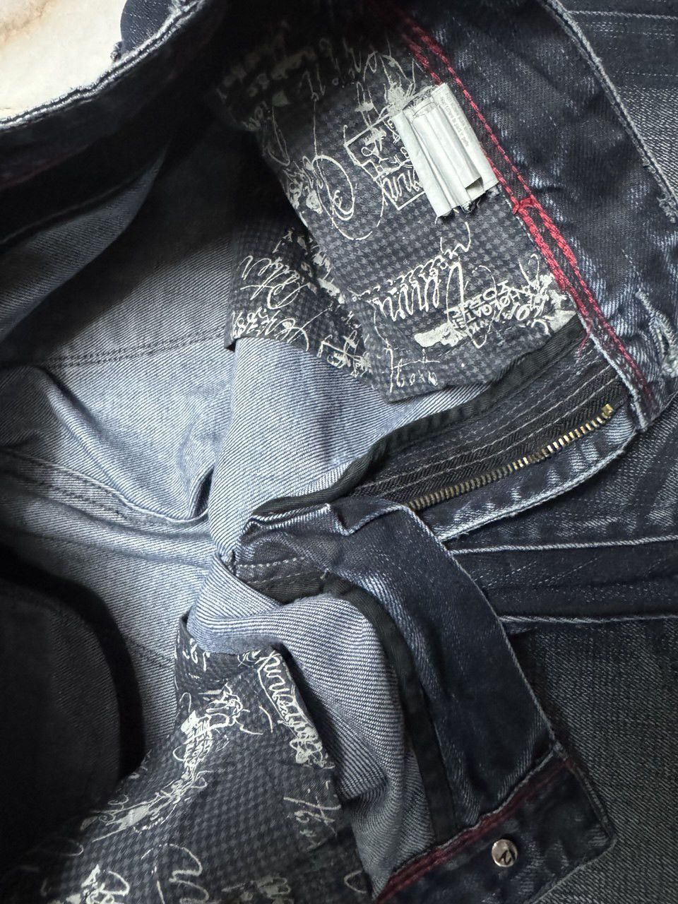 Other SICK Celio 🇯🇵 Insane Mudwash Distressed Whisker Dark Jeans Size US 32 / EU 48 - 11 Thumbnail