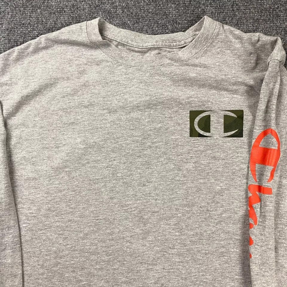 Champion Champion Shirt Men's Large Gray Casual Crew Neck Long Sleeve Size US L / EU 52-54 / 3 - 2 Thumbnail