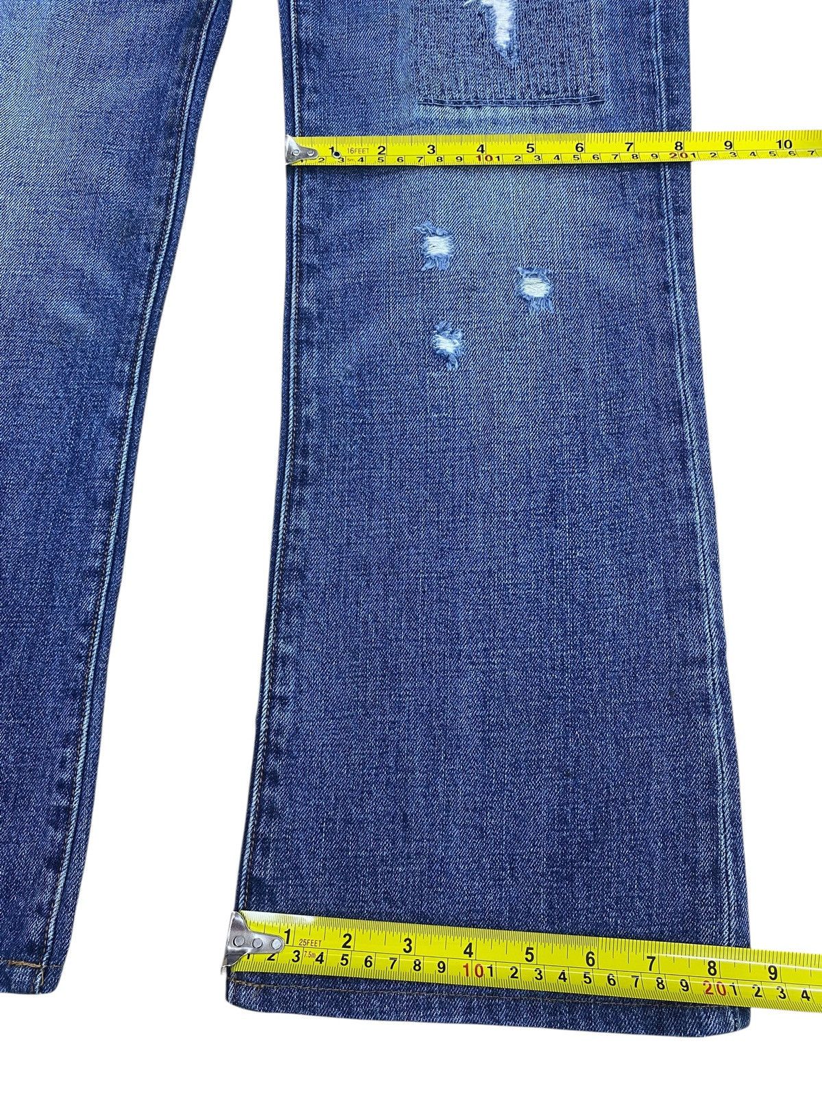 Gap Gap Faded Ripped Patchwork Style Bootcut Jeans Size US 30 / EU 46 - 8 Thumbnail