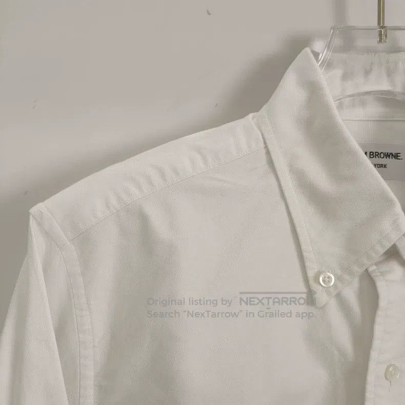 Thom Browne Thom Browne Single-breasted long-sleeved shirt Size US L / EU 52-54 / 3 - 3 Thumbnail