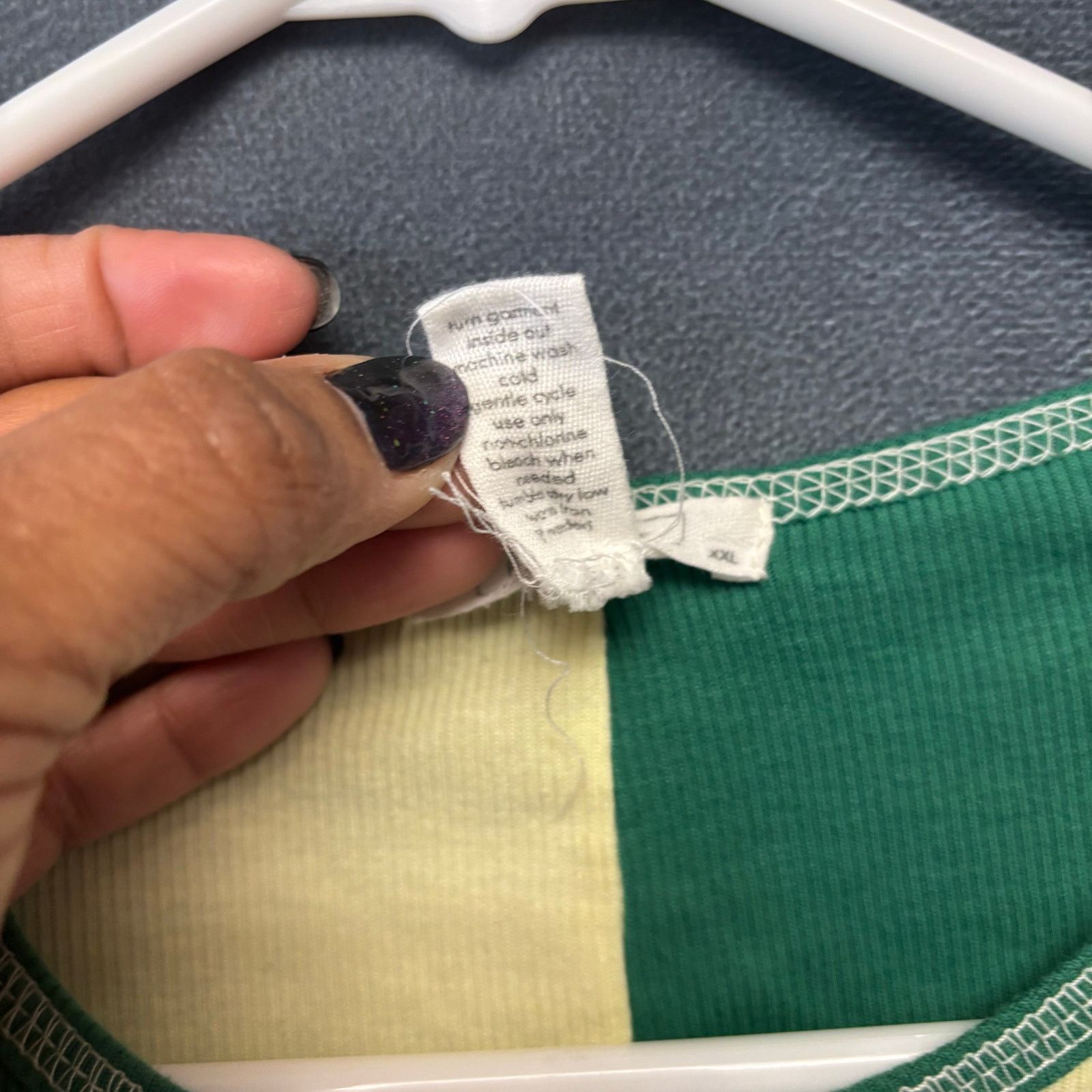 Other Full Tilt Y2K Patchwork Crop Top Colorblock Long Sleeve XXL Size XXL / US 16-18 / IT 52-54 - 9 Thumbnail