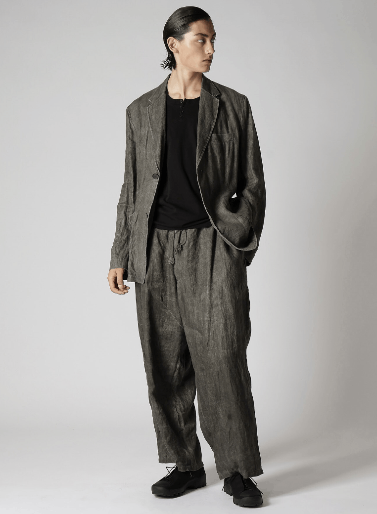 Yohji Yamamoto Pour Homme - INK DYED STANDARD CORD PANTS
