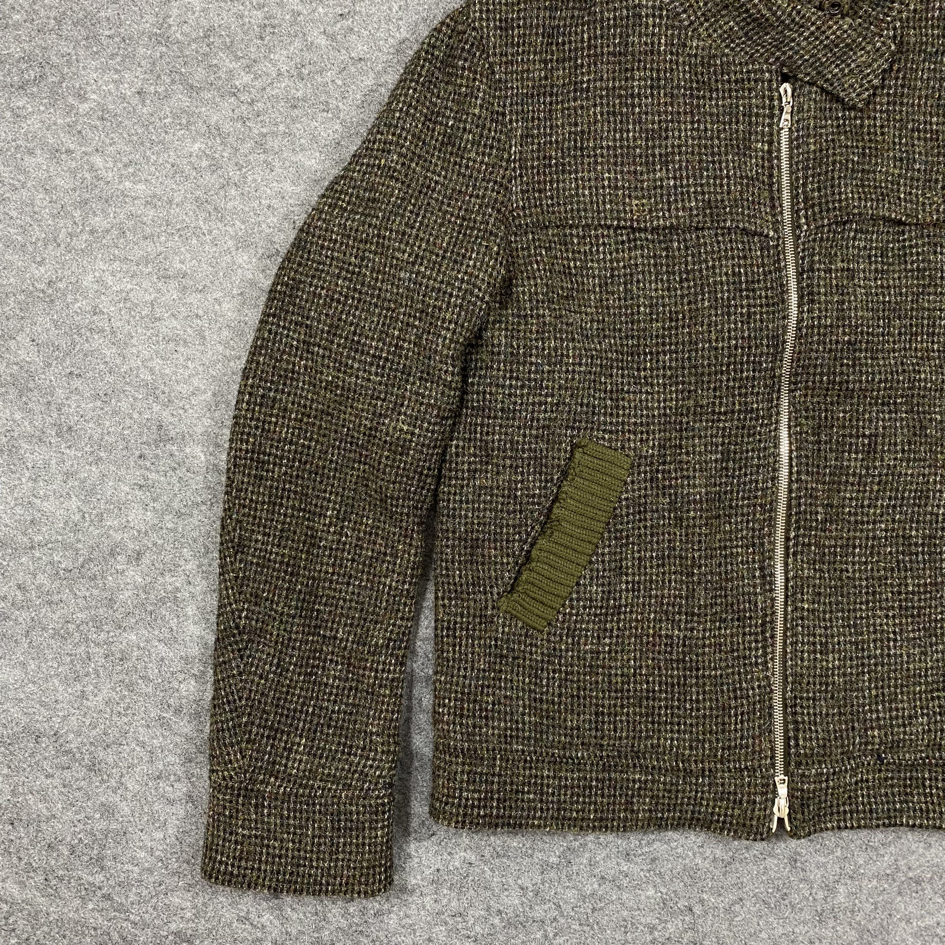 Harris Tweed BLUE WORK TOMORROWLAND Harris Tweed Wool Bomber Jacket-J551 Size US M / EU 48-50 / 2 - 4 Thumbnail