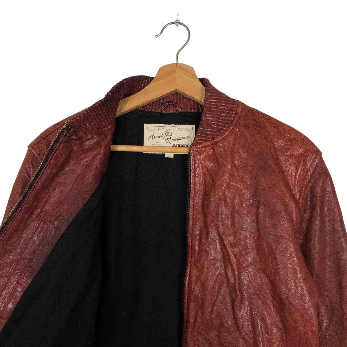 Avirex 🔥90’s VINTAGE GEUINE LEATHER BOMBER JACKET AVIREX USA Size US L / EU 52-54 / 3 - 10 Thumbnail