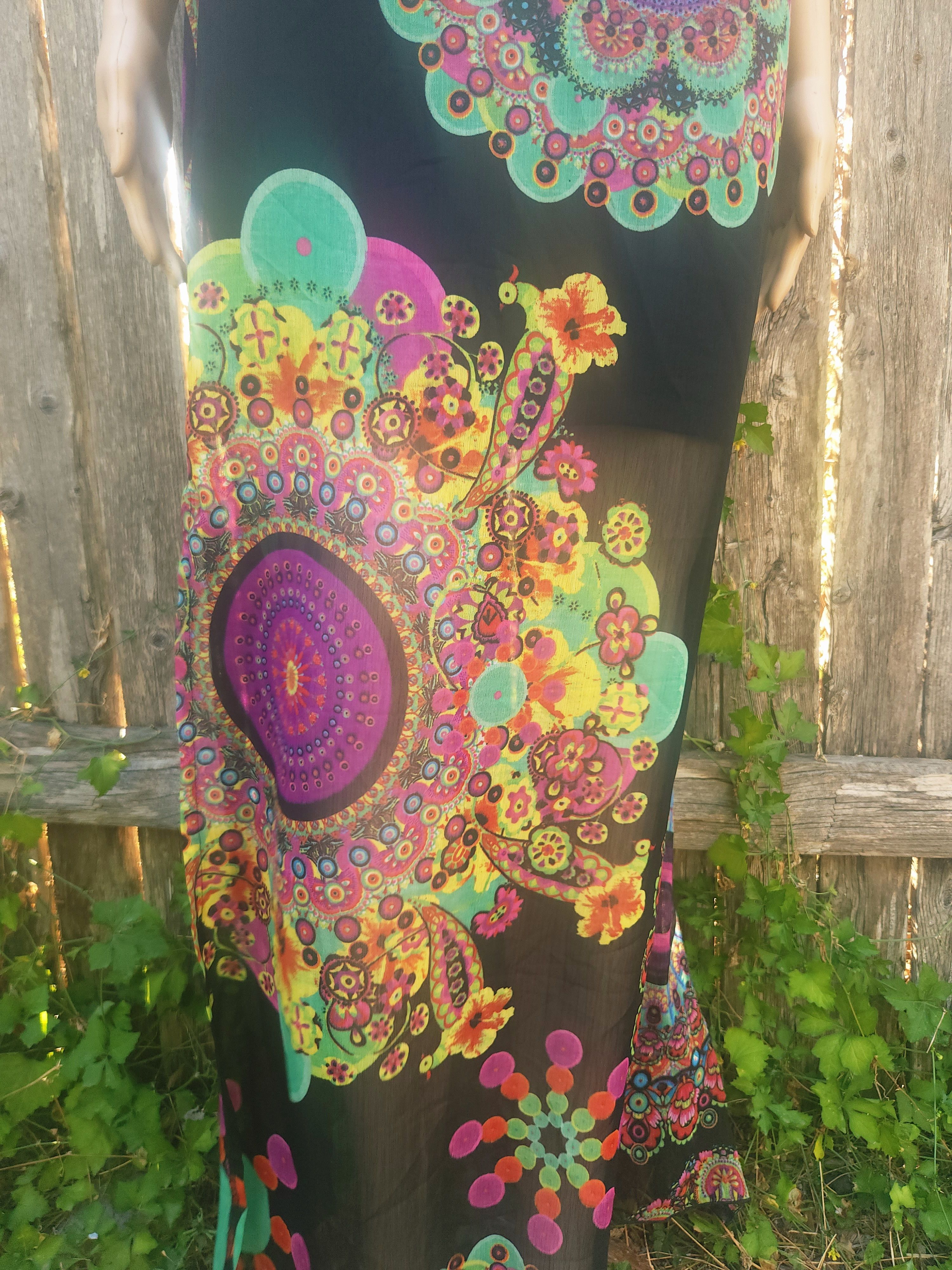 Other Desigual Tye Dyed Y2k Maxi Skirt Size 42" / US 20 - 6 Thumbnail