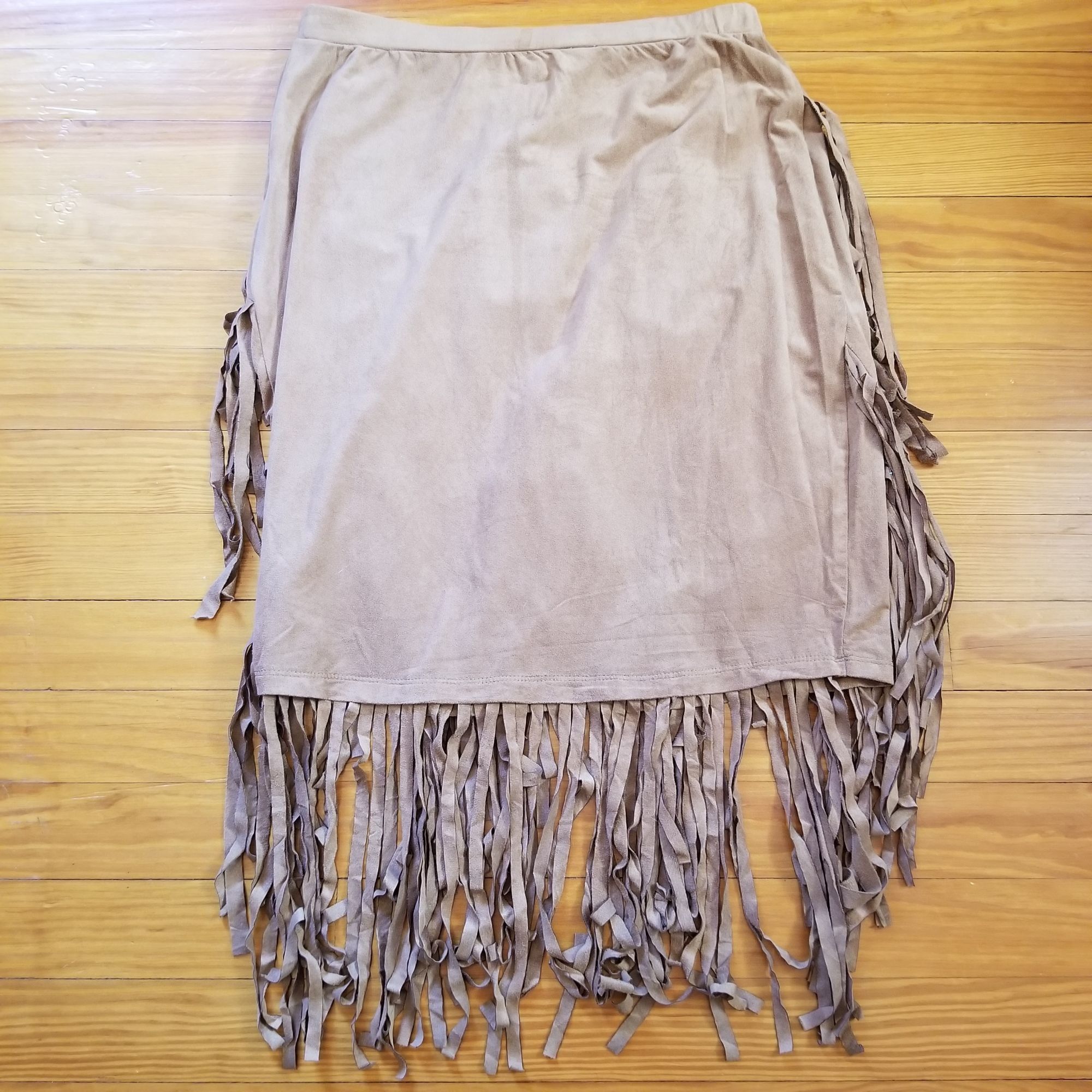 Wrangler Wrangler S Brown Fringe Western Skirt Cowgirl Cosplay Costum Size 28" / US 6 / IT 42 - 6 Thumbnail