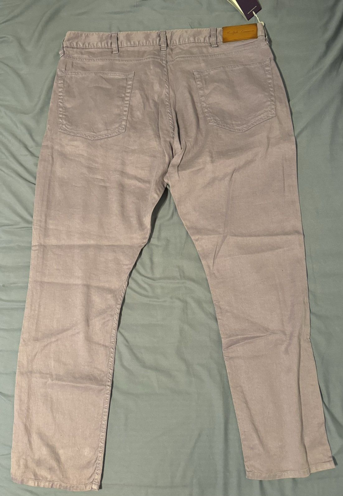 Ralph Lauren Purple Label Ralph Lauren Purple Label Pink/Purple Denim Trouser Size US 40 / EU 56 - 3 Thumbnail