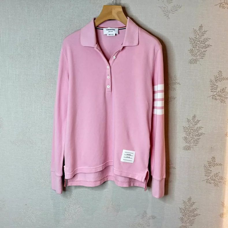 Thom Browne Thom Browne Pink cotton hoodie Size US XS / EU 42 / 0 - 1 Thumbnail