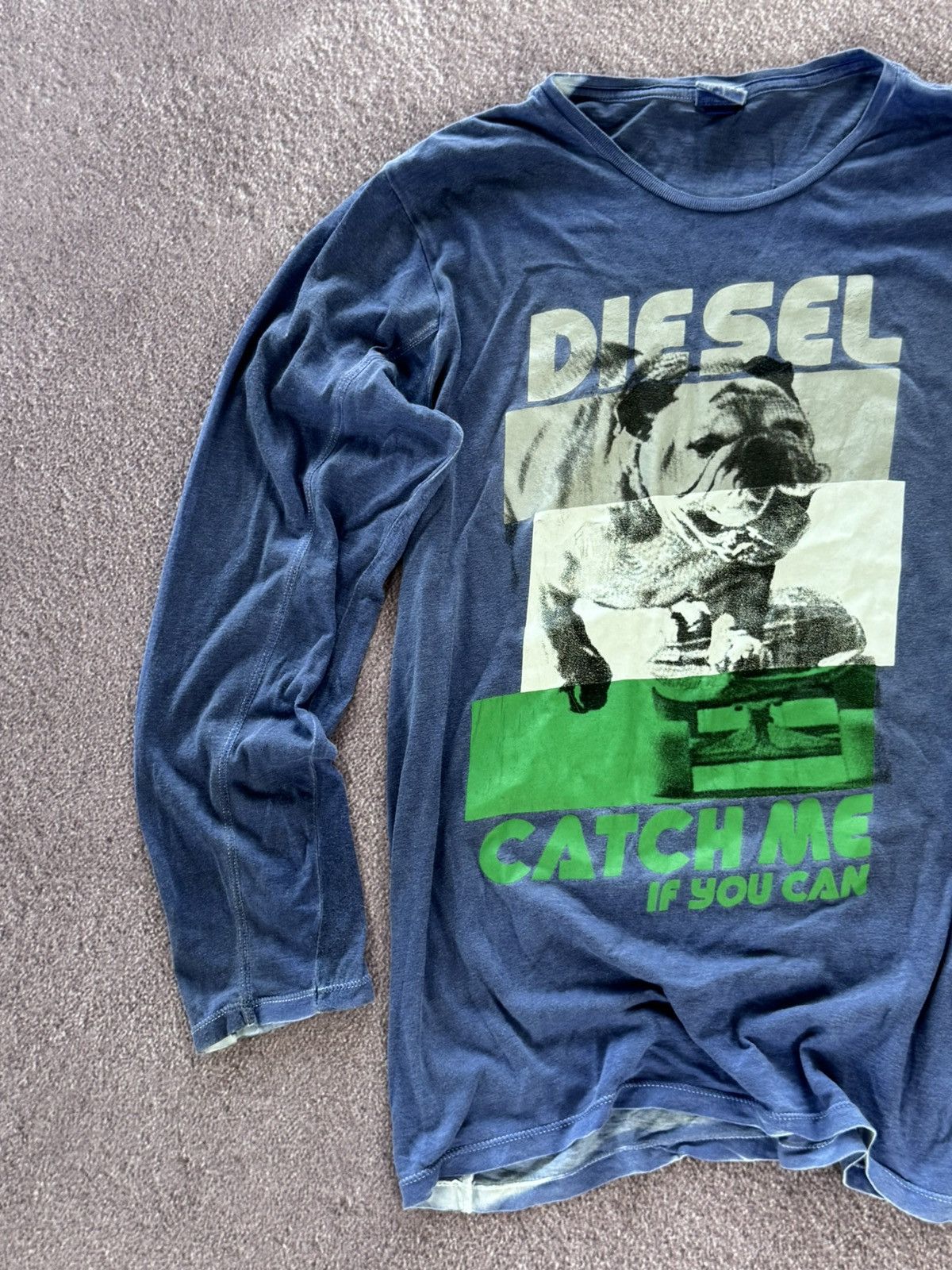 Diesel Hysteric Glamour Style Y2K Diesel Overprint Long Sleeve Size US M / EU 48-50 / 2 - 4 Thumbnail