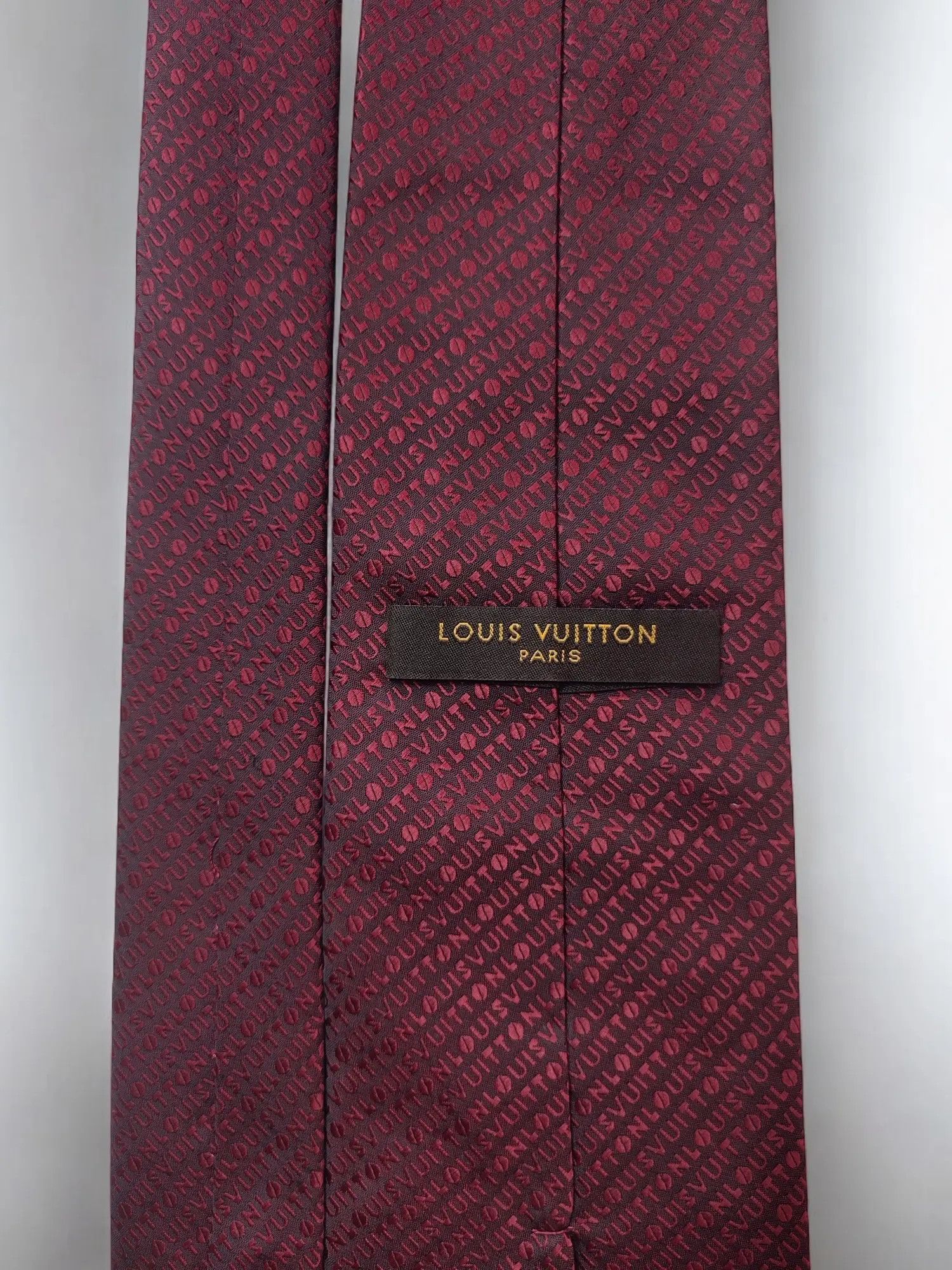 Louis Vuitton Louis Vuitton Silk Overflow Monogram Tie Cravatte Size ONE SIZE - 2 Thumbnail