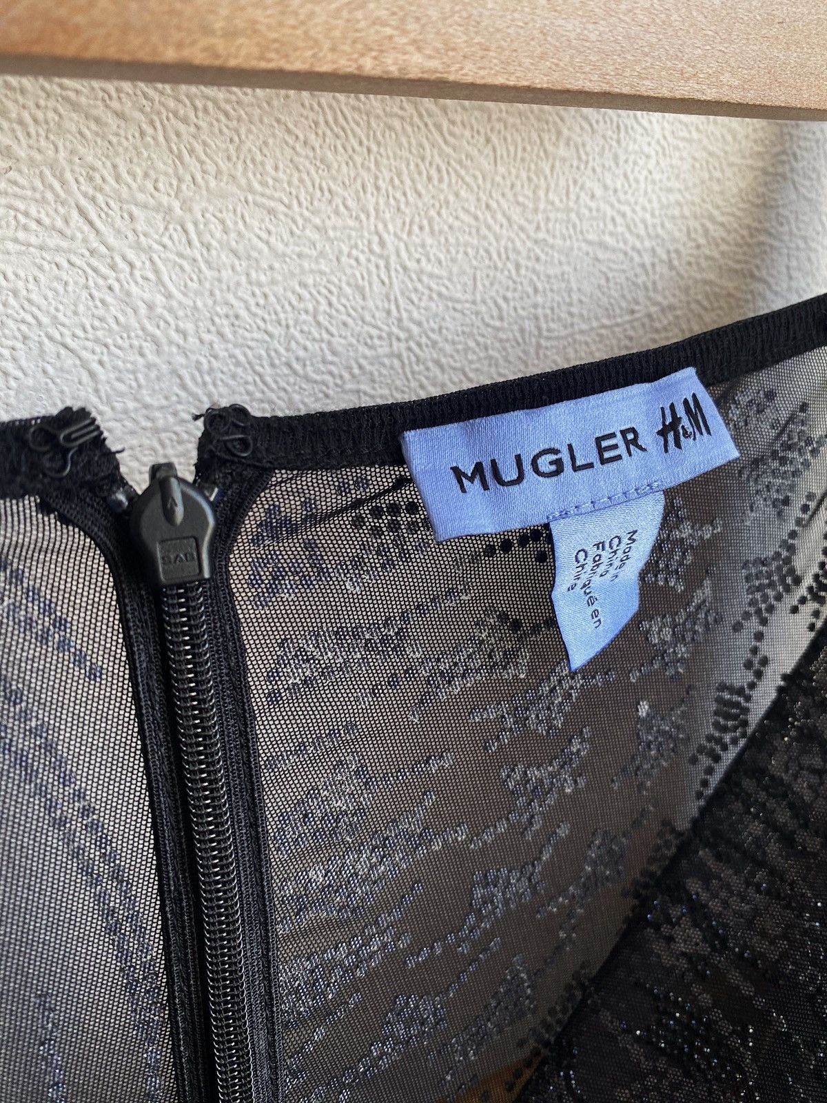 Mugler New Set Mugler x H&M Rhinestone Embellished Mesh Top+ Tights Size M / US 6-8 / IT 42-44 - 11 Thumbnail