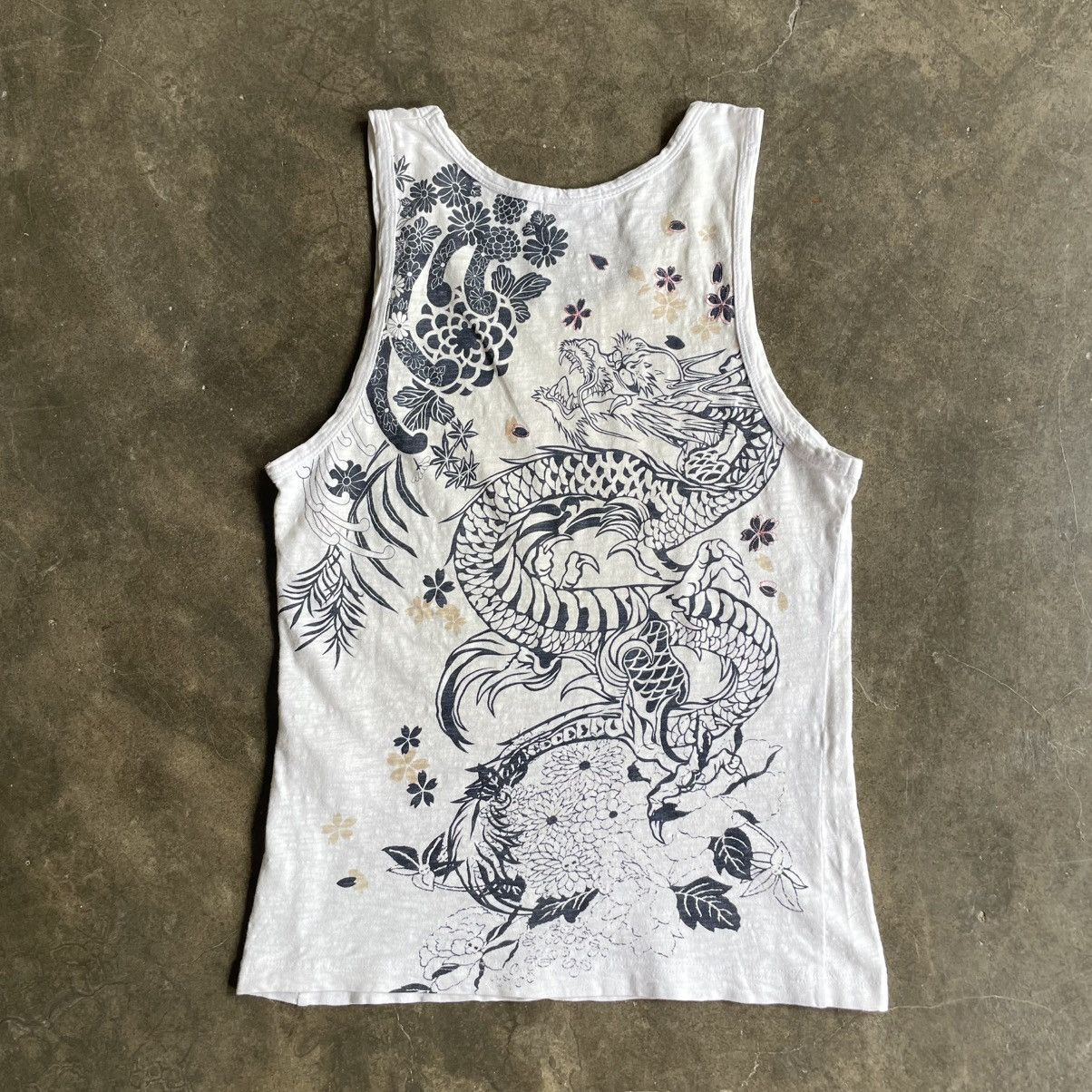 Japanese Brand × Vintage Karikuri Sukajan Vintage Tank Top 🍒 Size US L / EU 52-54 / 3 - 1 Thumbnail