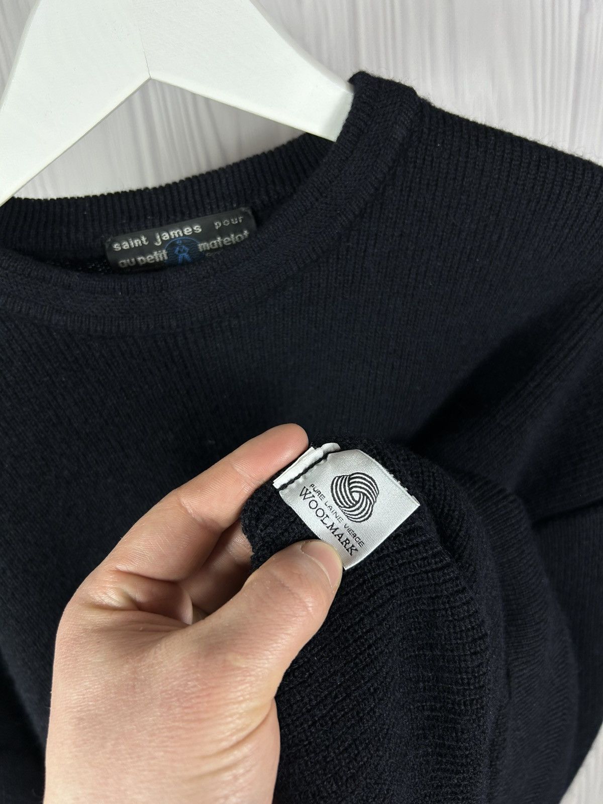 Saint James Vintage Saint James Au Petit Matelot Woolmark Sweater France Size US L / EU 52-54 / 3 - 8 Thumbnail