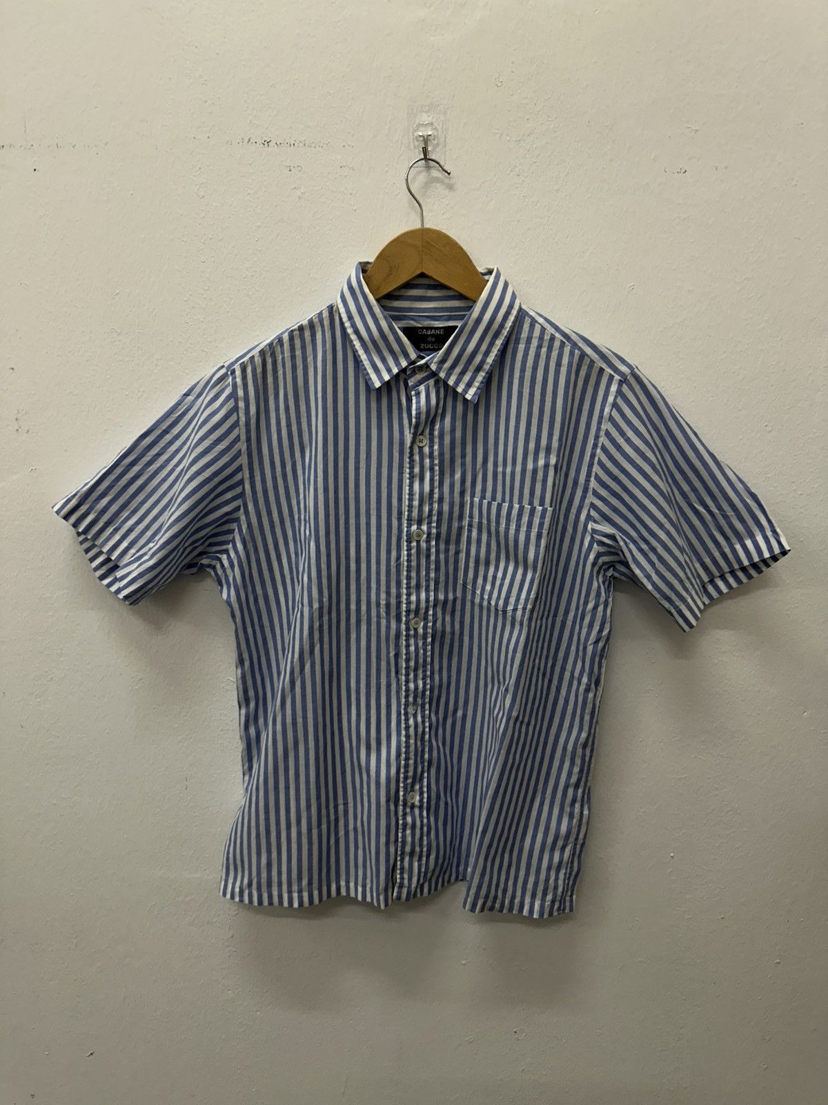 CABANE de ZUCCa Cabane de Zucca Stripes Pocket Button Shirt Size US M / EU 48-50 / 2 - 2 Thumbnail