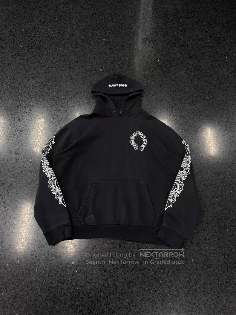 Chrome Hearts CHROME HEARTS Size XL Horseshoe-printed hoodie with vine pa Size US XL / EU 56 / 4 - 1 Thumbnail