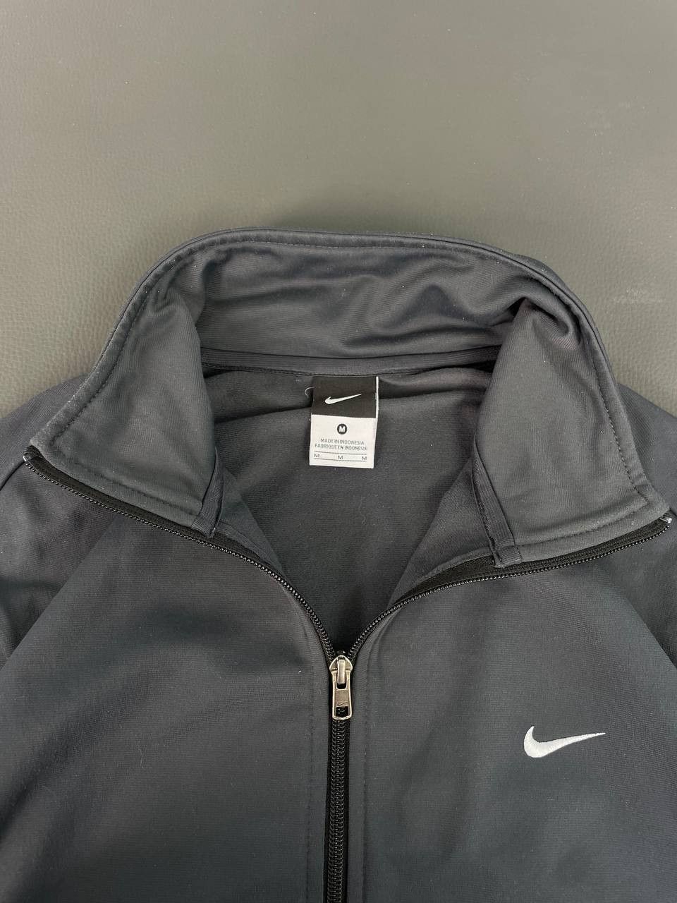 Nike × Vintage Vintage Nike Track Jacket Swoosh Logo Black Size US M / EU 48-50 / 2 - 3 Thumbnail