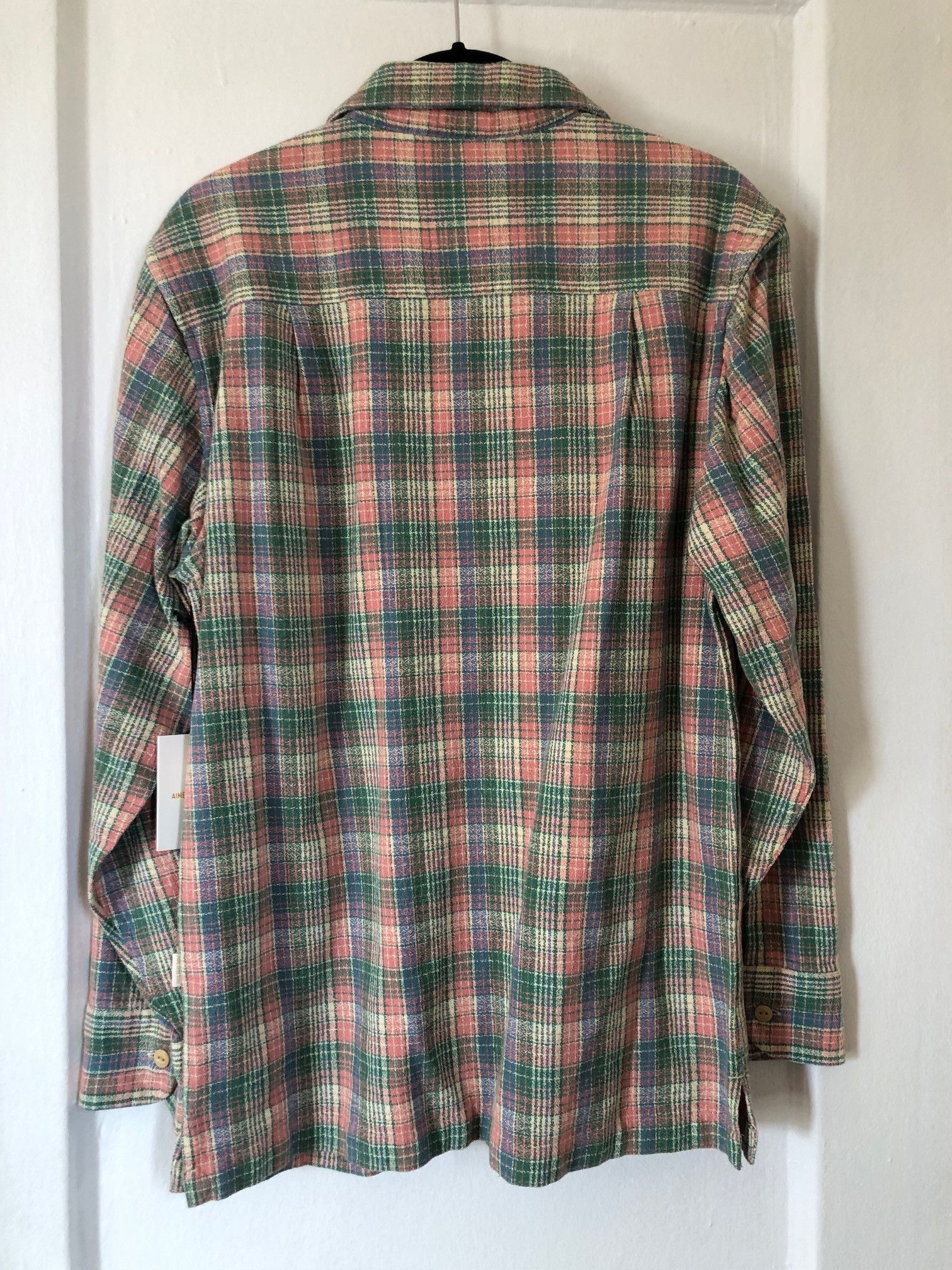 Aime Leon Dore Aime Leon Dore Leisure Shirt Pink Green Plaid XS NWT ALD Size US XS / EU 42 / 0 - 2 Thumbnail