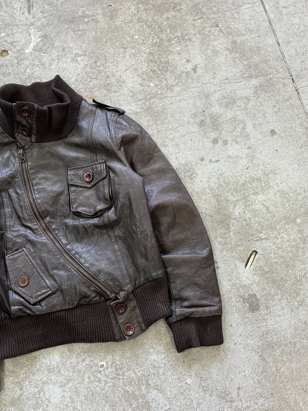 Japanese Brand Vintage Real Leather Avant Garde y2k Jacket Size M / US 6-8 / IT 42-44 - 7 Thumbnail