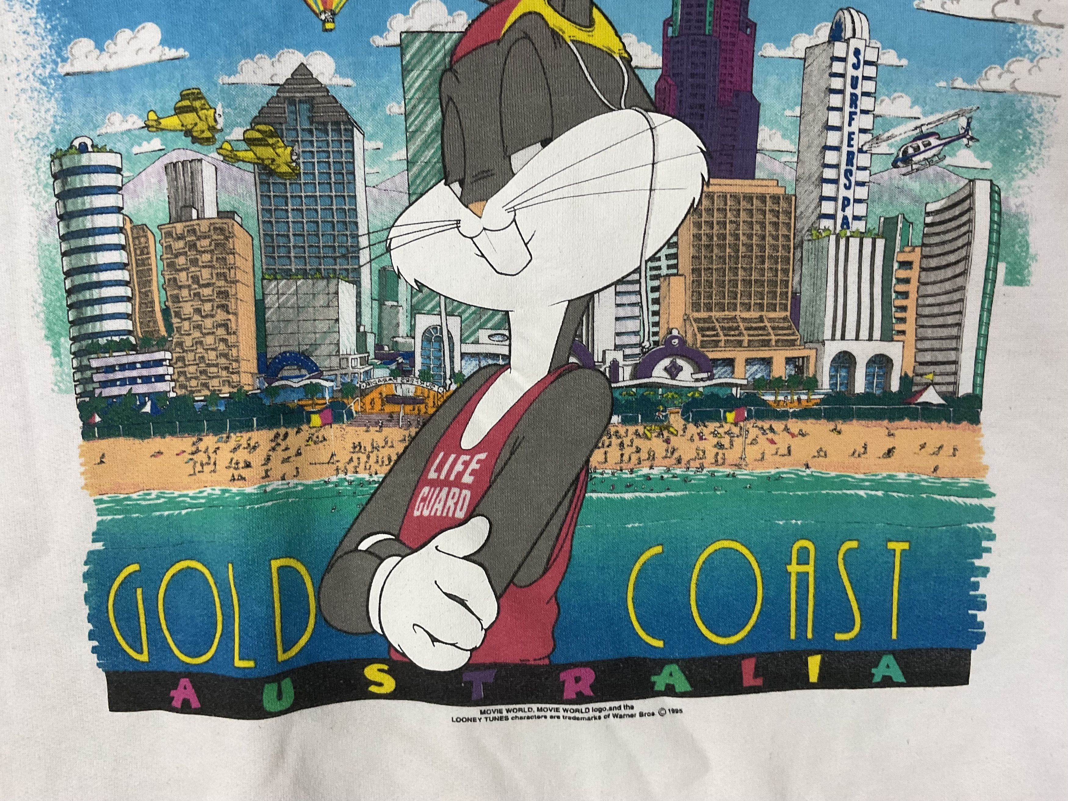 Cartoon Network Vintage 90s Looney Tunes Bugs Bunny Australia Sweatshirt Size US L / EU 52-54 / 3 - 5 Thumbnail