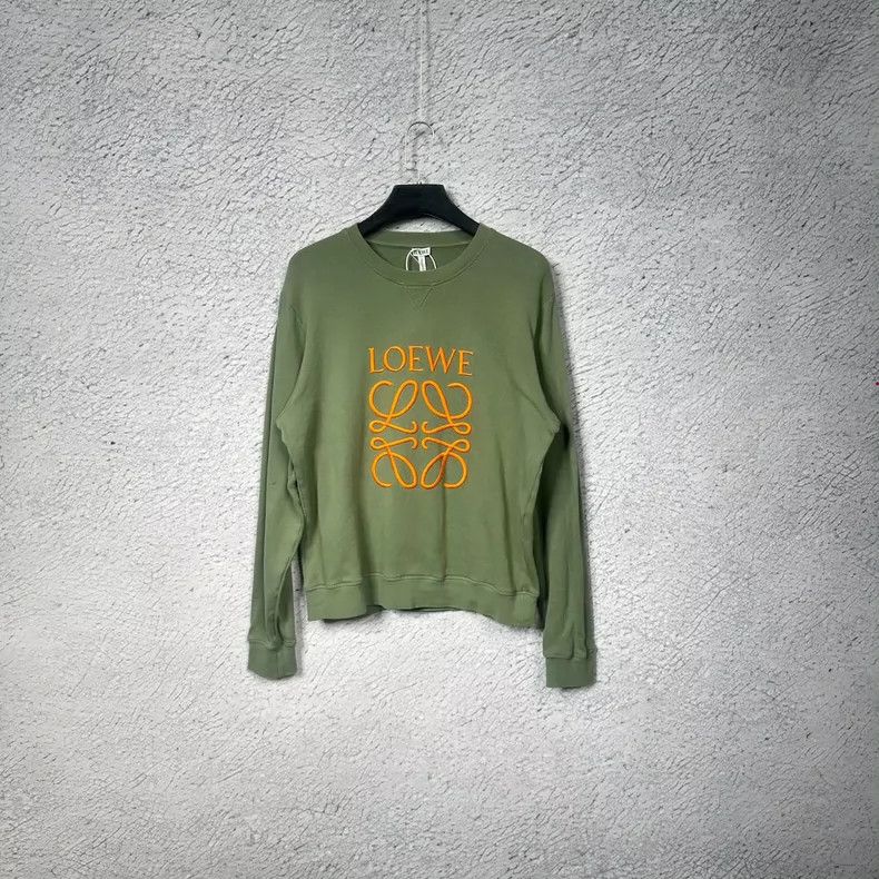 Loewe LOEWE Solid color round neck letter embroidered long sleev Size US L / EU 52-54 / 3 - 1 Thumbnail