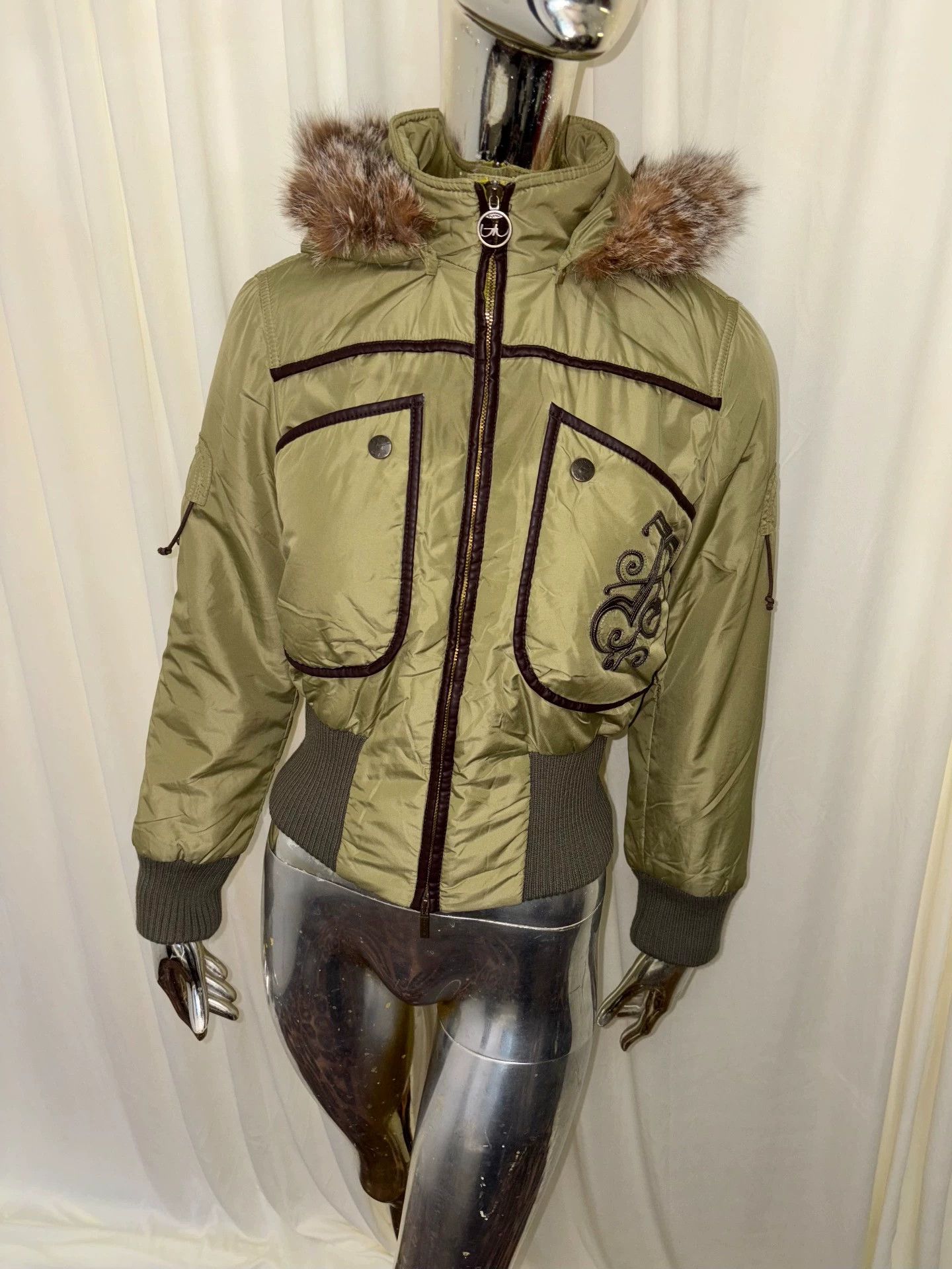 Byblos Byblos Vtg Hooded Cotton Short Jacket w/ Oversized Pockets Size M / US 6-8 / IT 42-44 - 1 Thumbnail