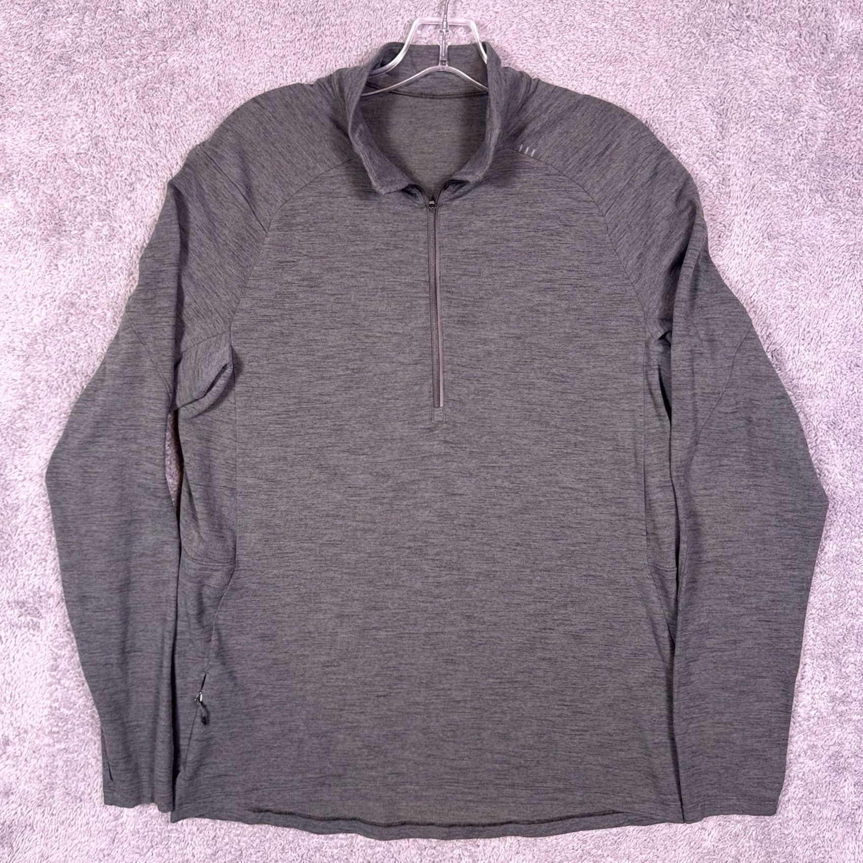 Lululemon Lululemon Surge Jacket Men’s L 1/2 Zip Pullover Athletic LM3CMXS Tech Heather Size US L / EU 52-54 / 3 - 4 Thumbnail